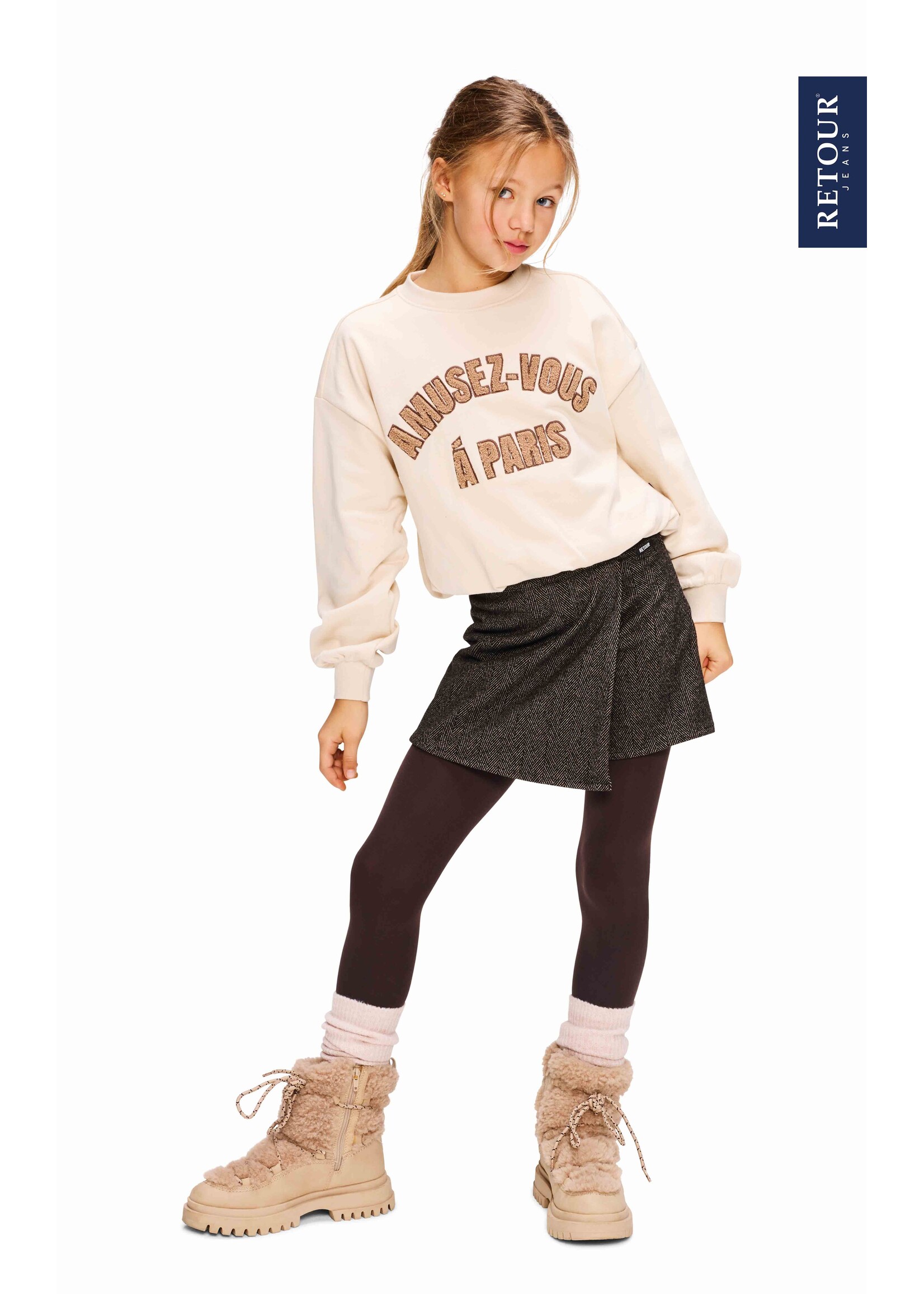 Retour Jeans Sweater Yanou (RJG-063-707) - beige