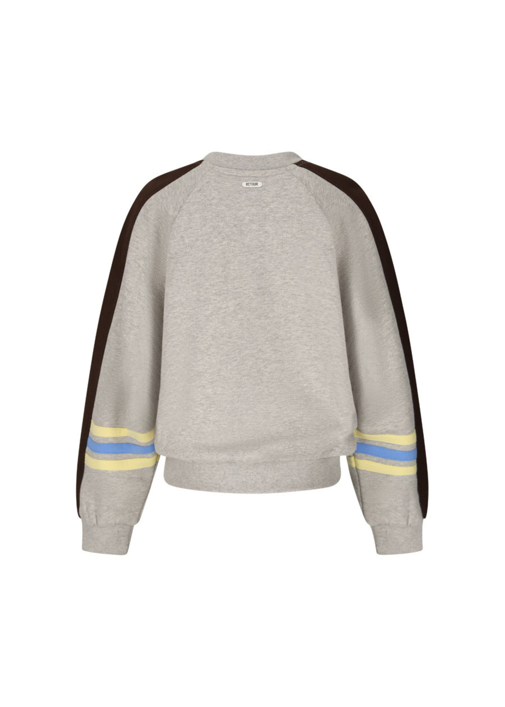 Retour Jeans Sweater Mendy (RJG-063-703) - grijsmelange