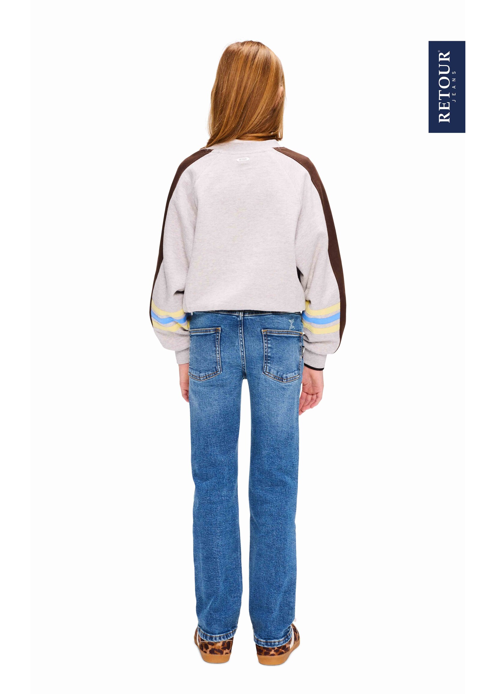 Retour Jeans Sweater Mendy (RJG-063-703) - grijsmelange