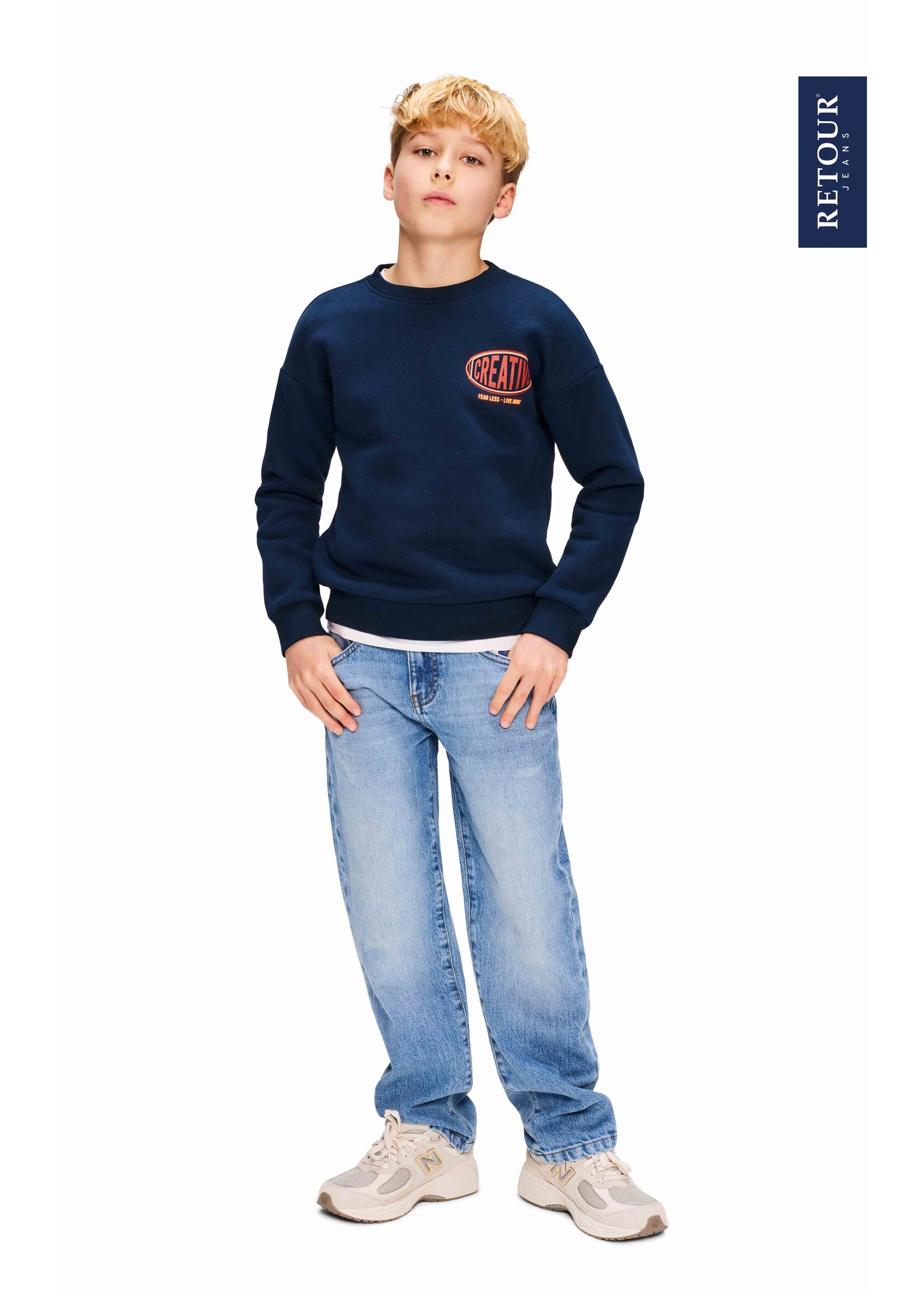 Retour Jeans SweaterRoy (RJB-063-716) - donkerblauw