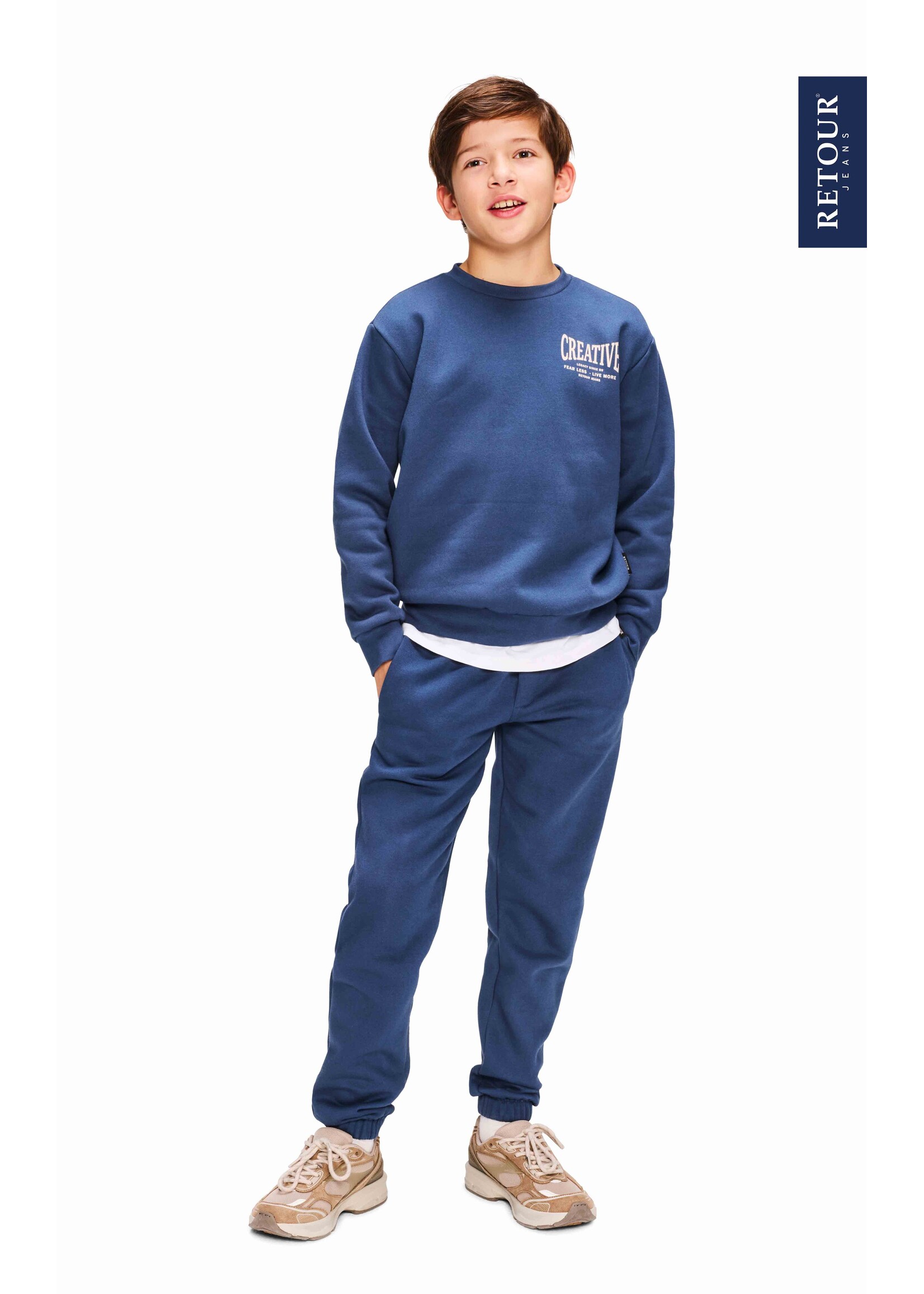 Retour Jeans Sweater Otto (RJB-063-706) - blauw