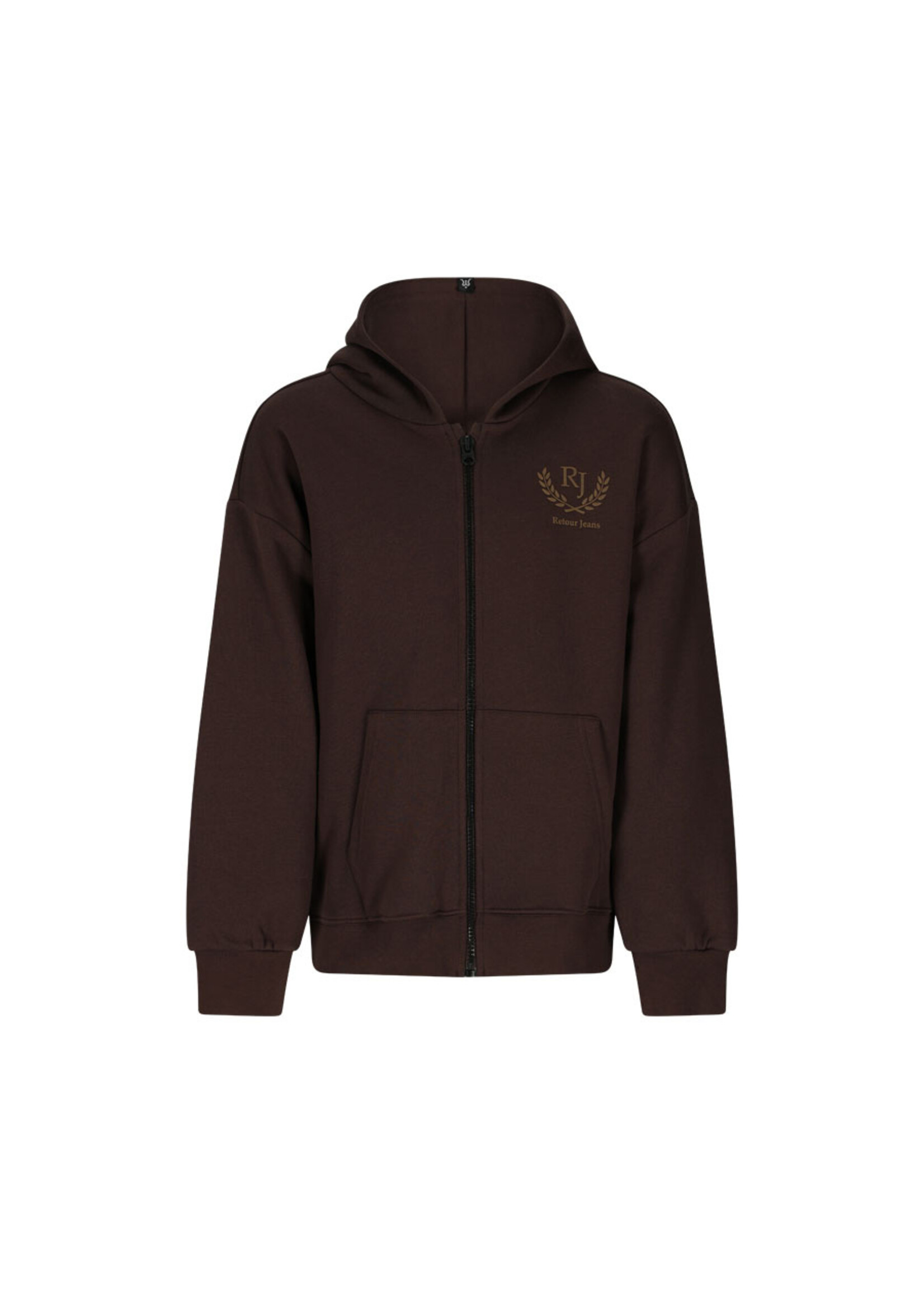 Retour Jeans Hoodie Arthur (RJB-063-705) - donkerbruin