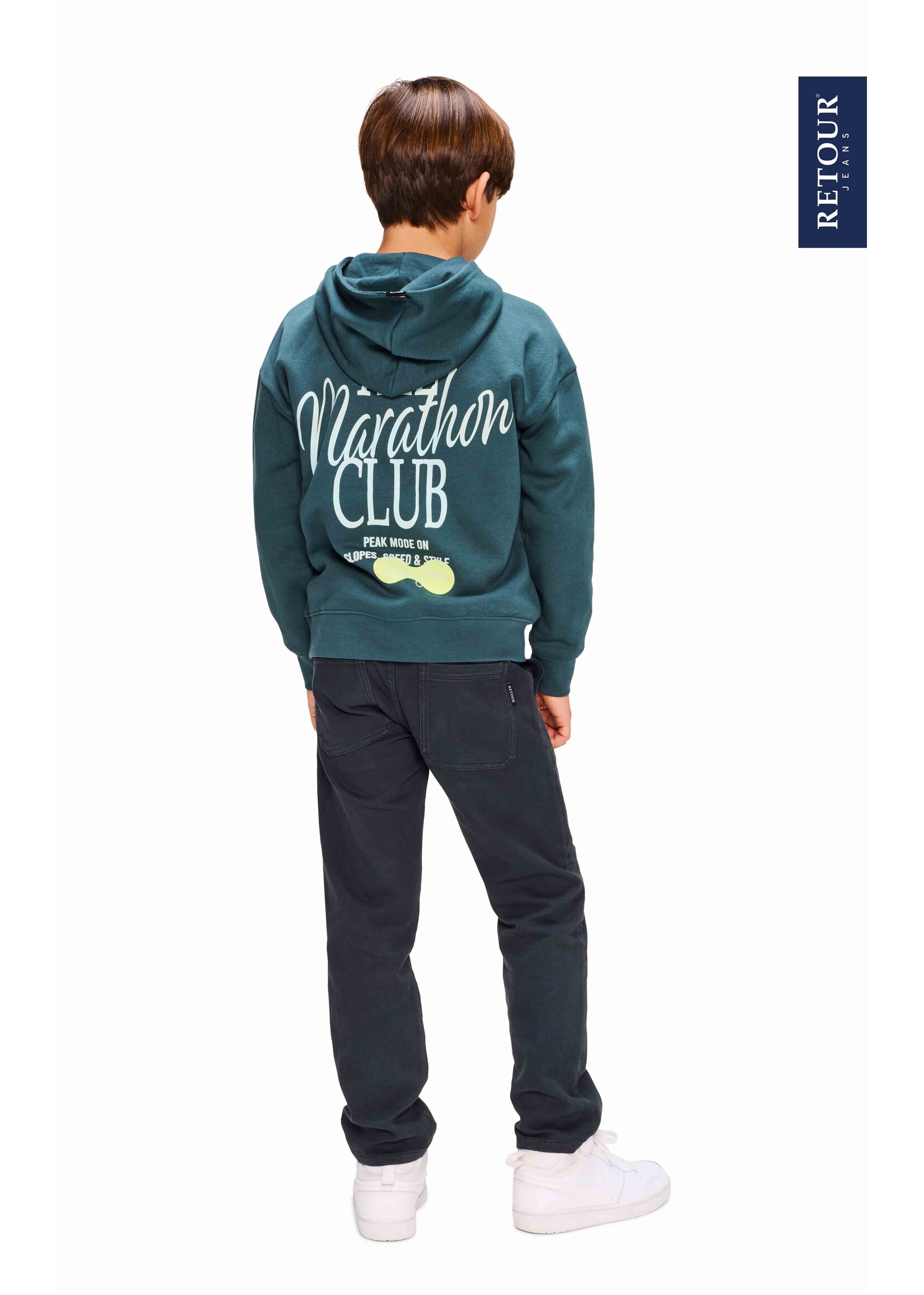 Retour Jeans Hoodie Harvey (RJB-063-704) - donkergrijs