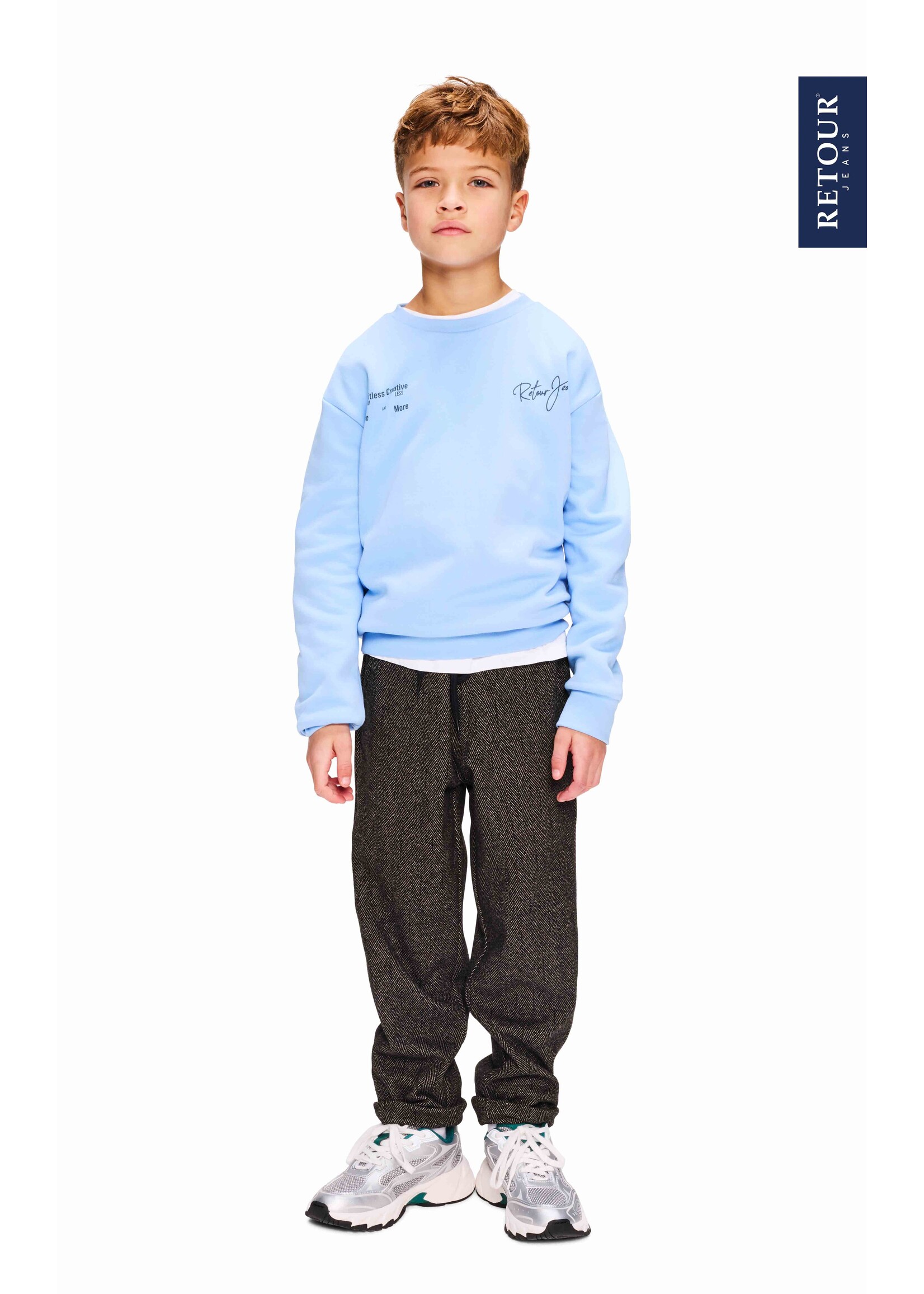 Retour Jeans Sweater Kelto (RJB-063-702) - lichtblauw