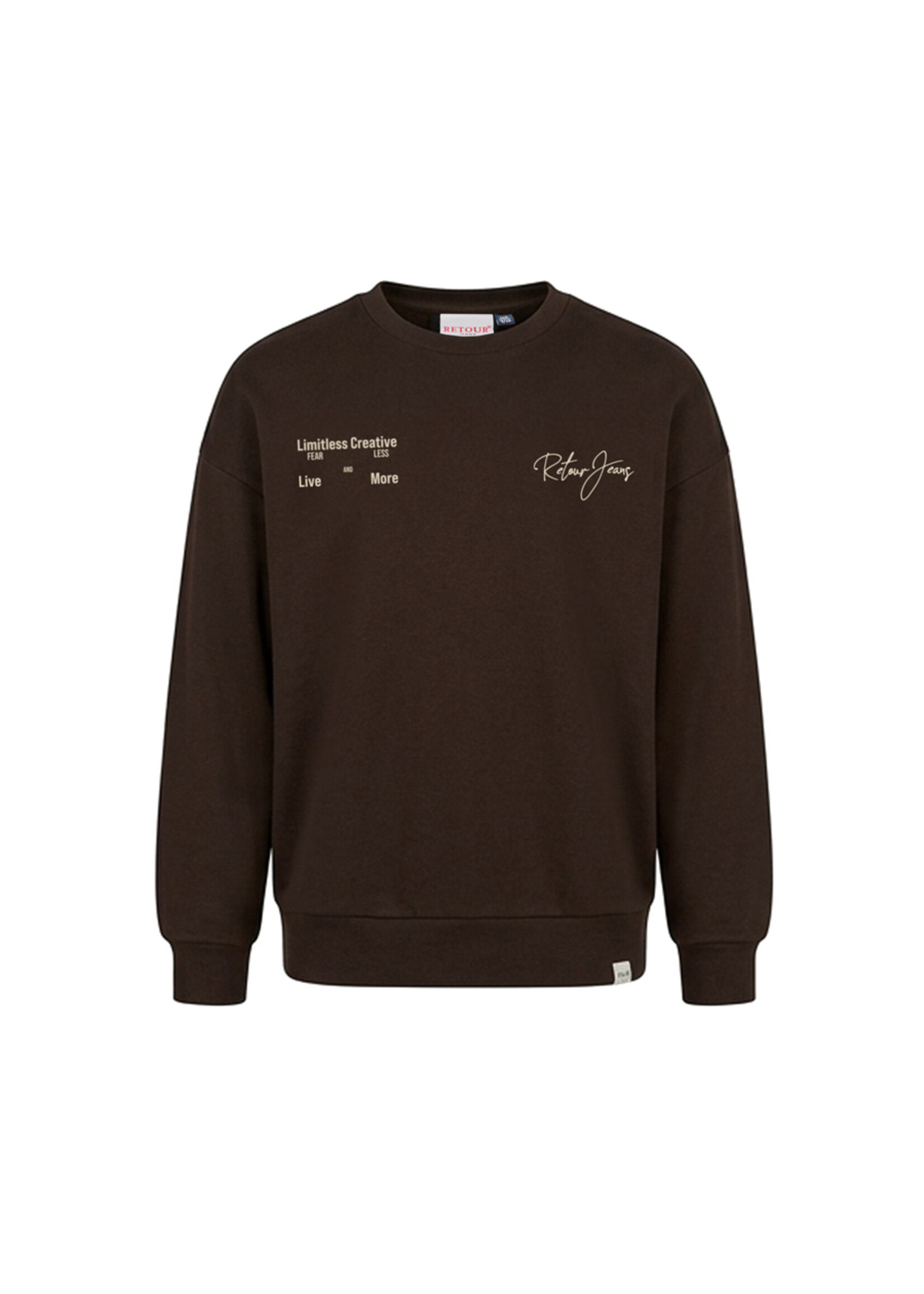 Retour Jeans Sweater Kelto (RJB-063-702) - donkerbruin