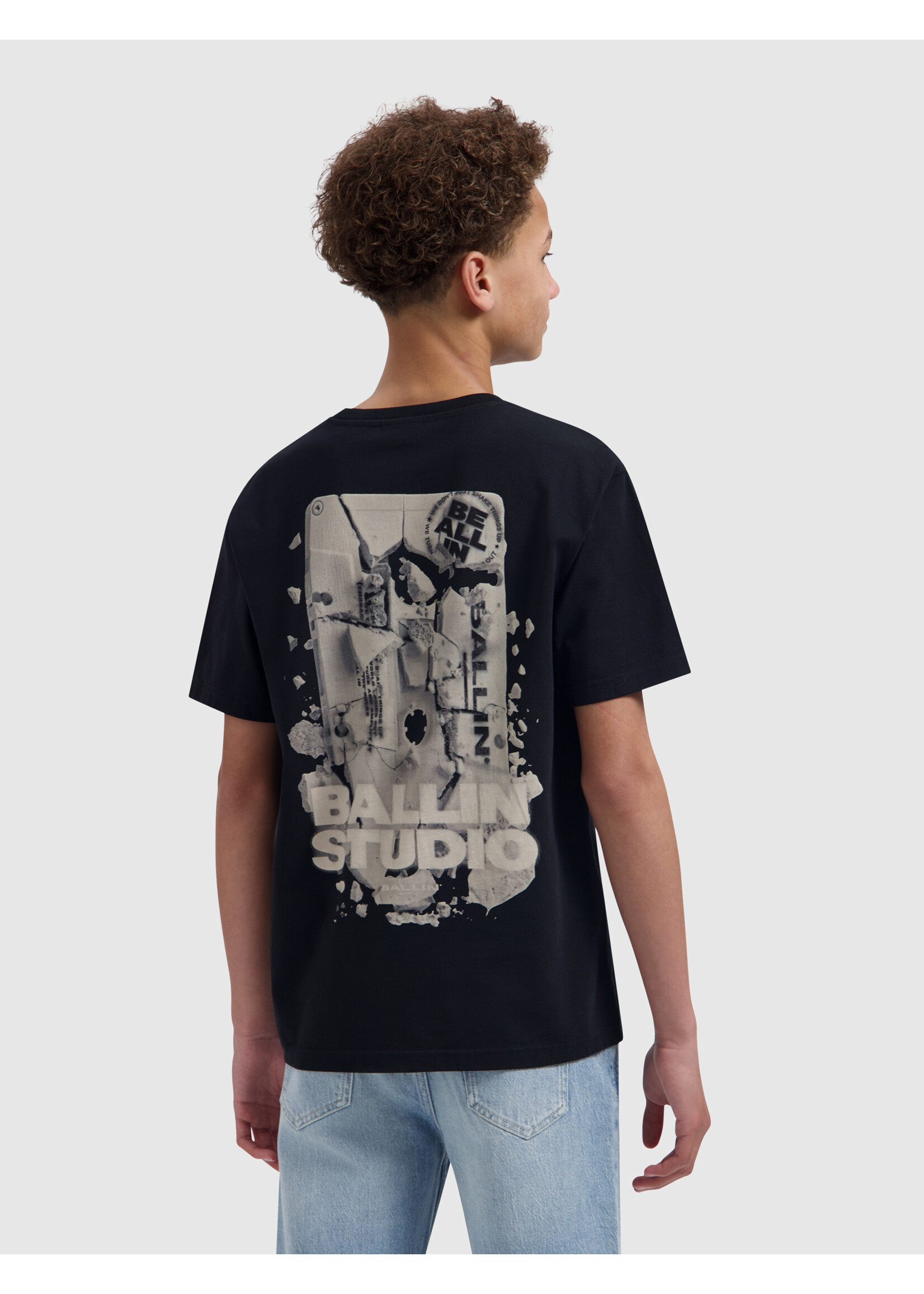 Ballin T-Shirt Junior Exploding Cassette Tape (26037115) - donkerblauw
