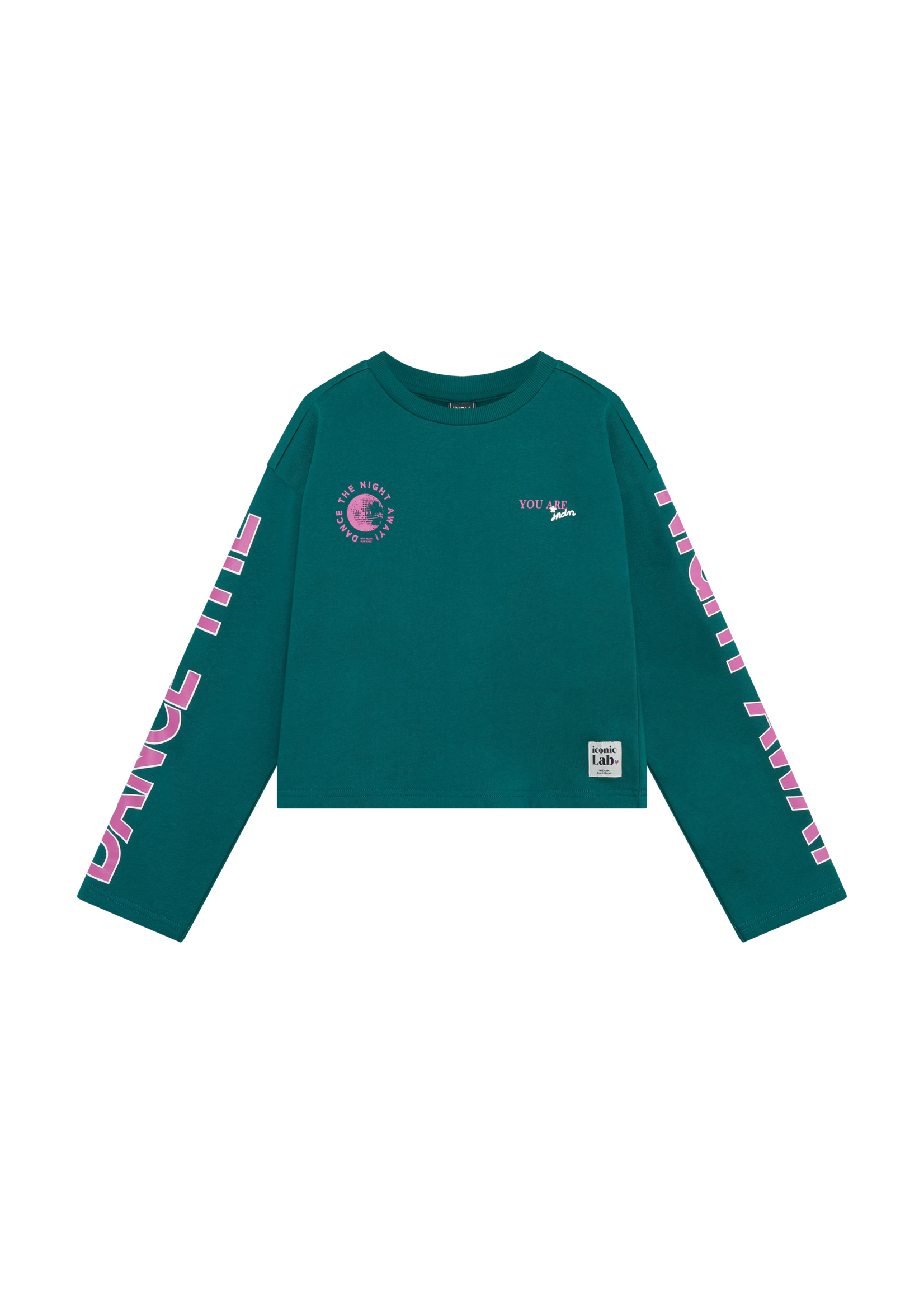 Indian blue jeans  Longsleeve Relaxed Fit Print  970946 - groen