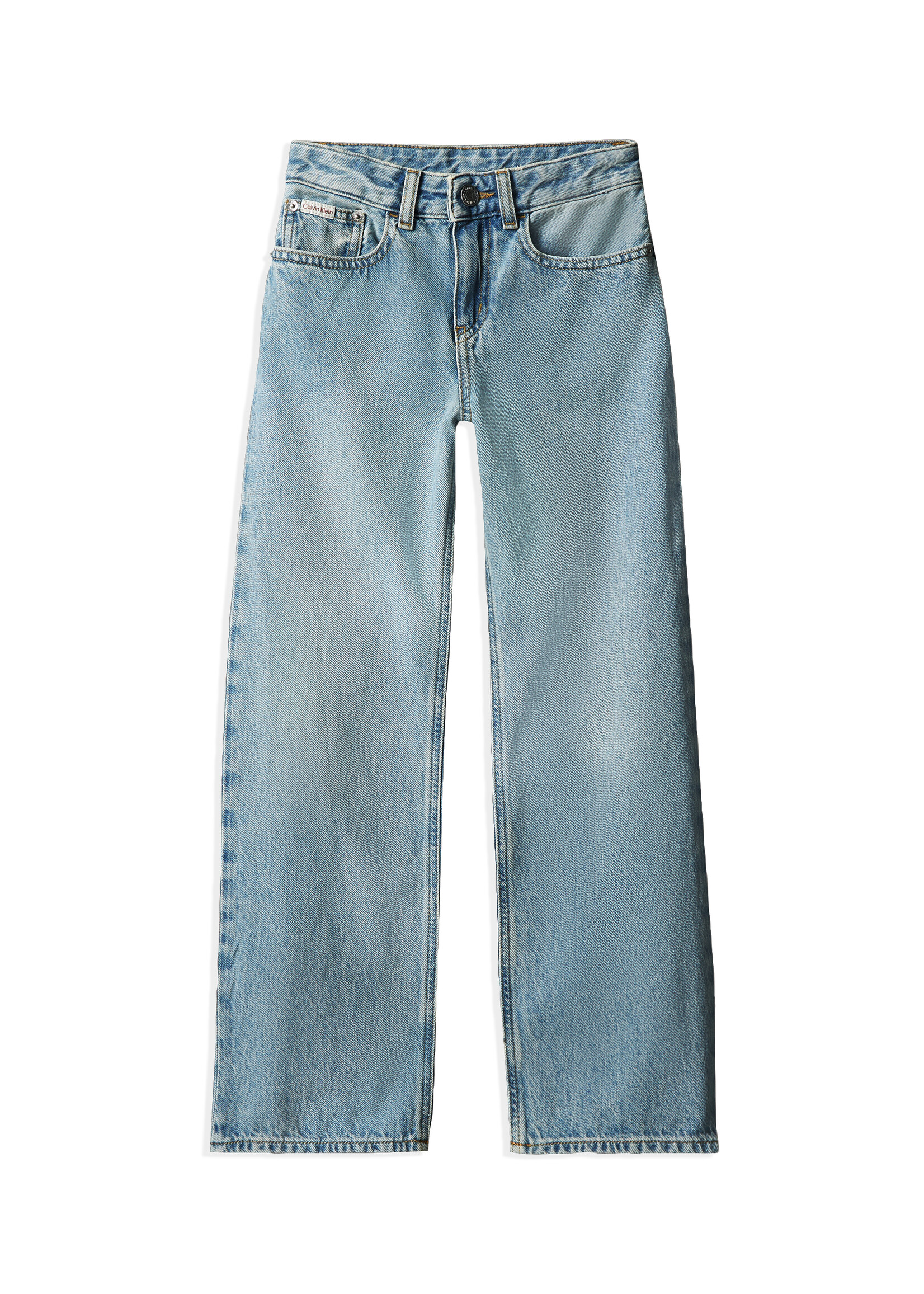 Calvin Klein Jeans LVCKSJC98G1A4 - HR WIDE LEG DANTE - lichtblauw denim