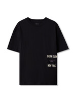 Calvin Klein T-shirt LVCKFJA23BBEH - INTEREST PLACEMENT AW SS T-SHIRT - zwart