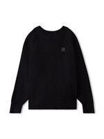 Calvin Klein Sweater LVCKFJF01BBEH - CK RIB RAGLAN - zwart