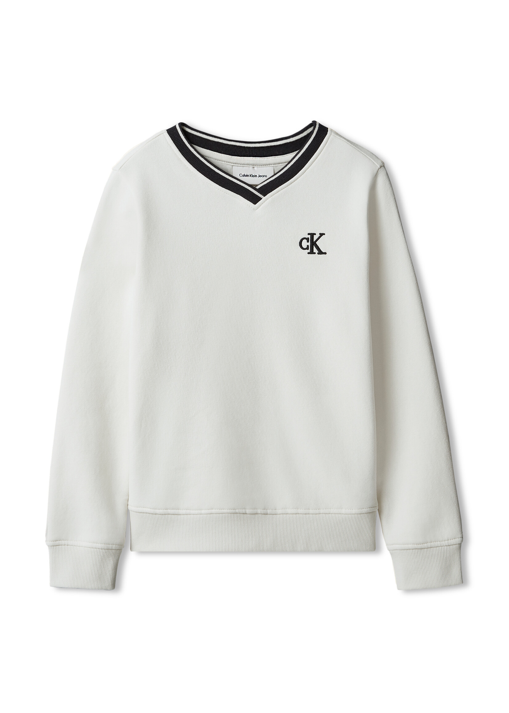 Calvin Klein Sweater LVCKFJB38BCKS - CK V-NECK SWEATSHIRT - roomwit