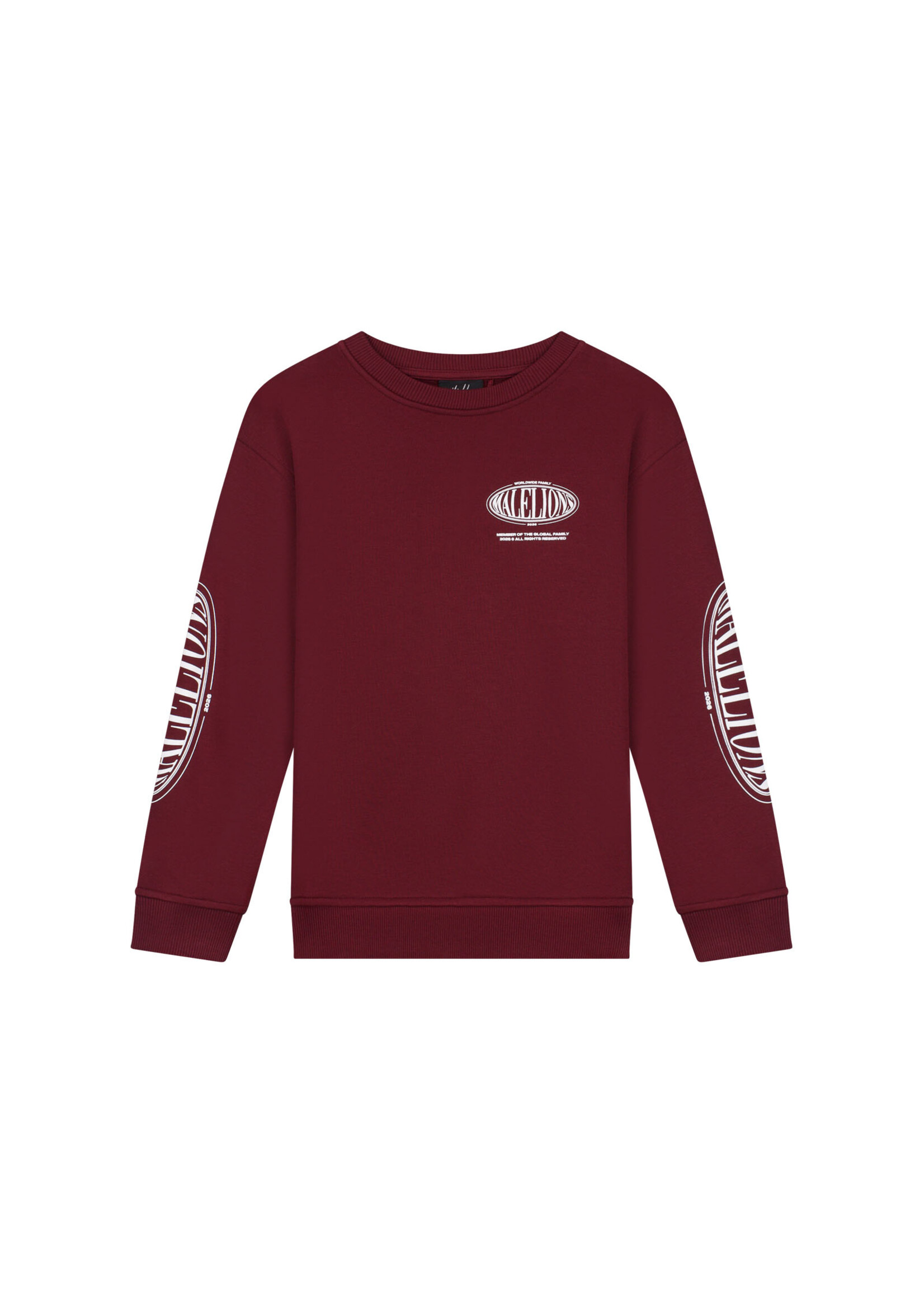 Malelions Sweater Relaxed Lifestyle Sweater (MJA50026005) - bordeaux