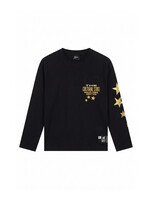 Malelions T-shirt  Relaxed Star Longsleeve T-Shirt (MJA50026015) - zwart/geel