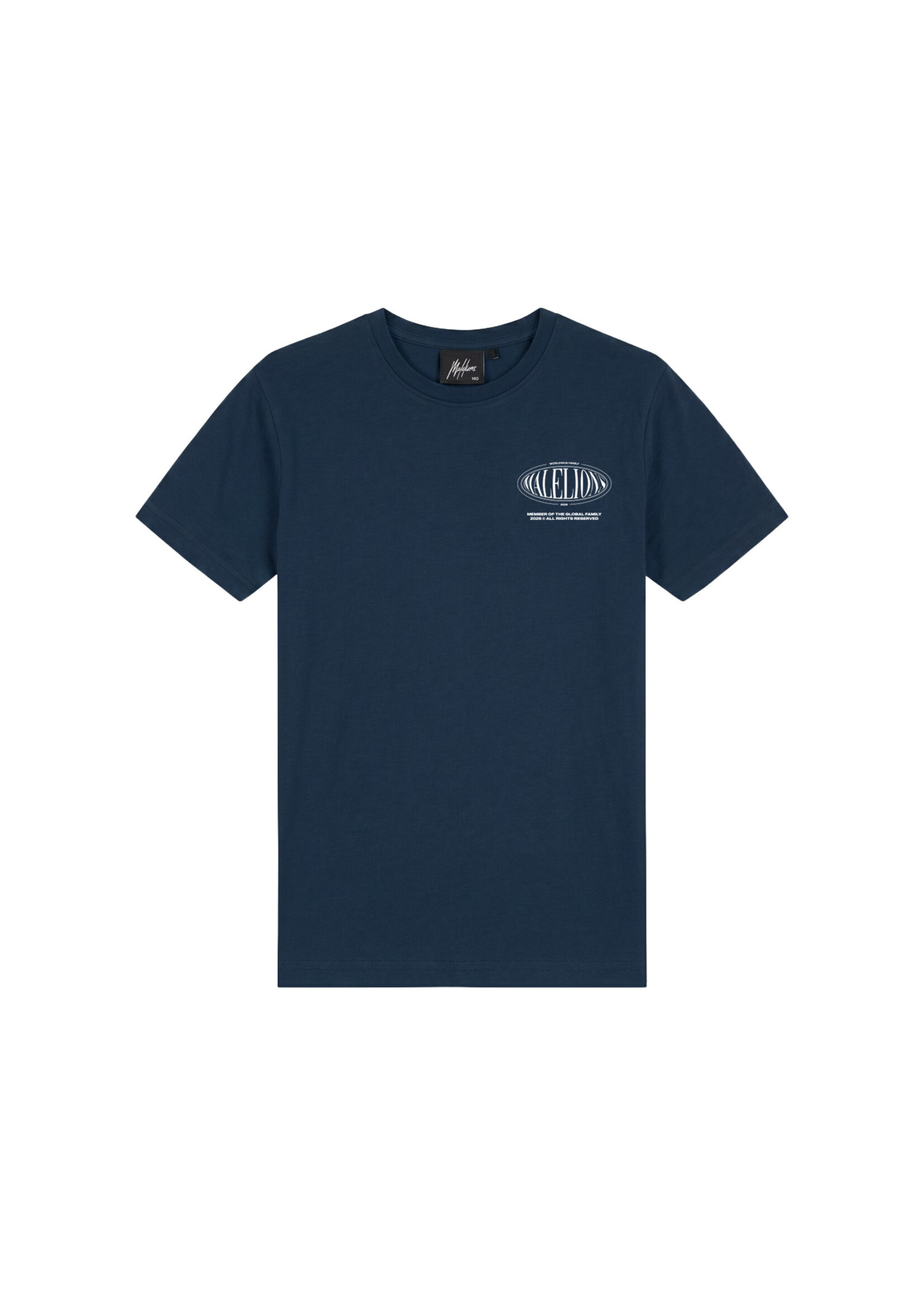 Malelions T-shirt Relaxed Lifestyle T-Shirt (MJA50026009) - donkerblauw