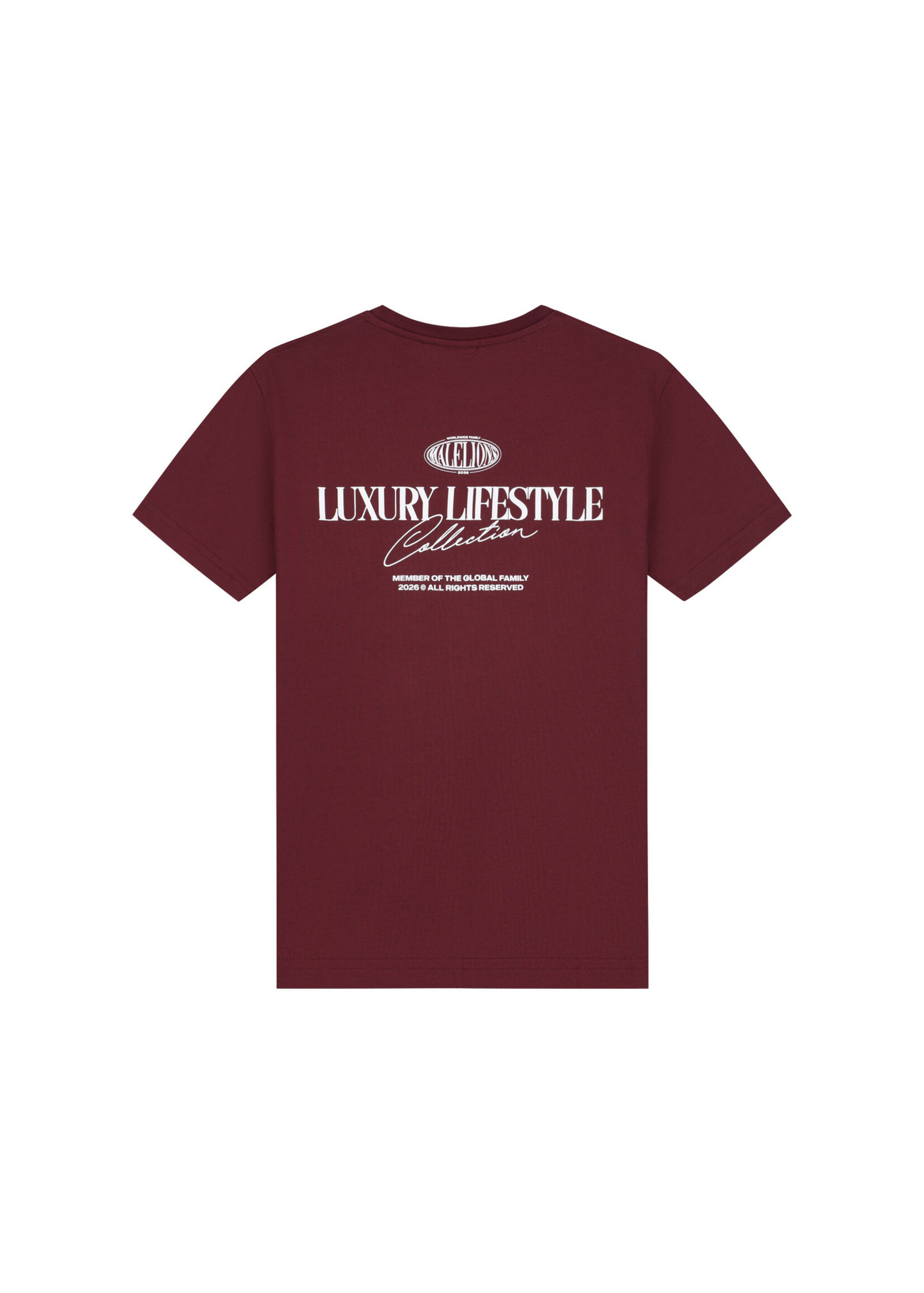 Malelions T-shirt Relaxed Lifestyle T-Shirt (MJA50026009) - bordeaux