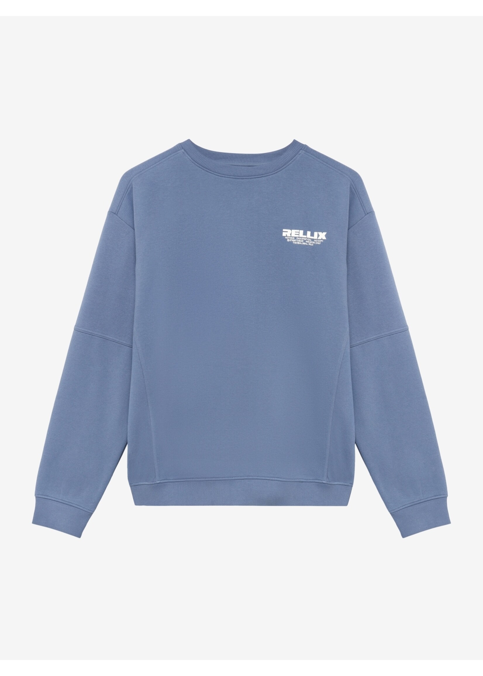 Rellix Sweater Loose Fit Sweat Rellix Brush 940520 - grijsblauw