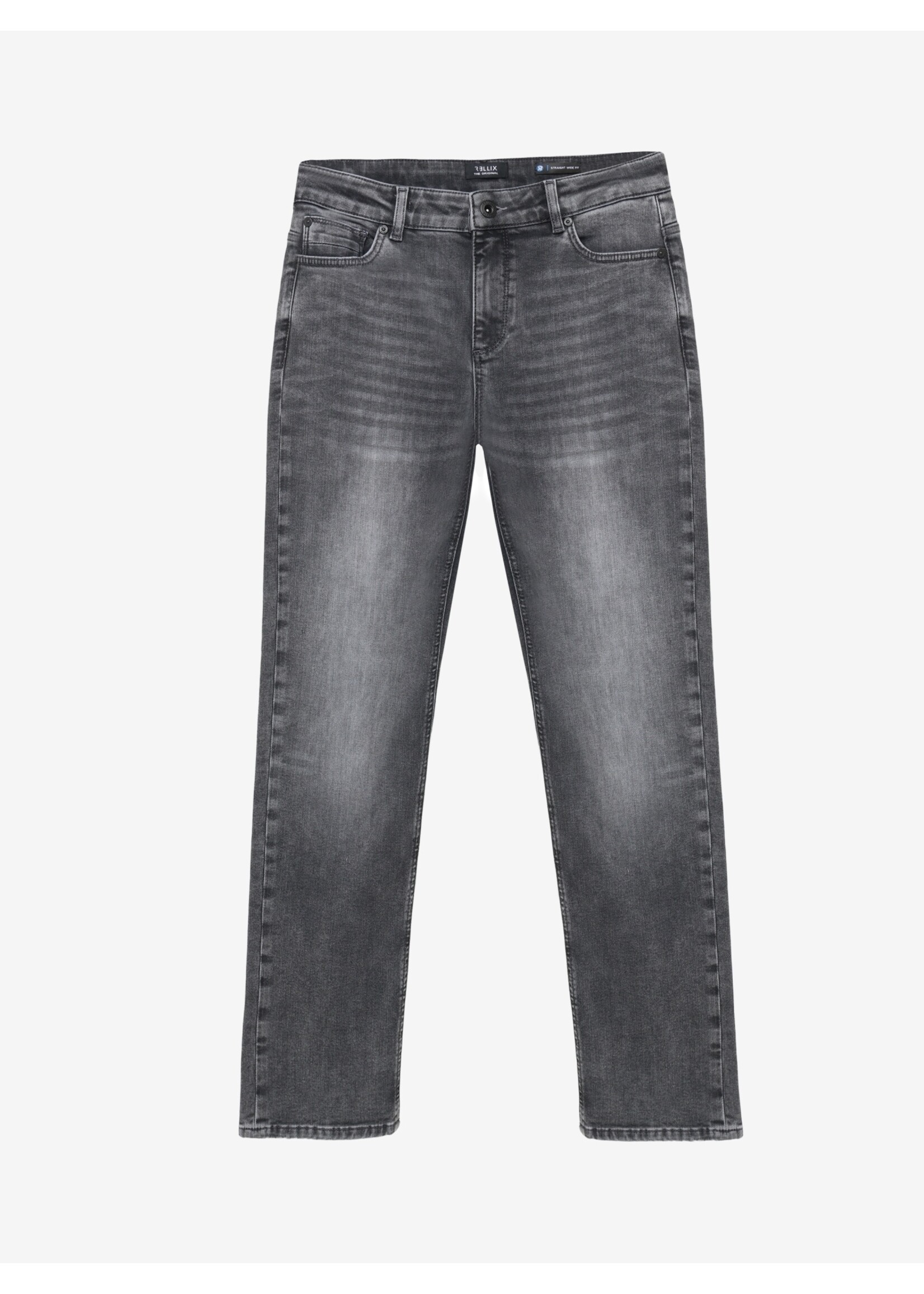 Rellix Straight Wide Fit Jeans 940492 - grijs denim