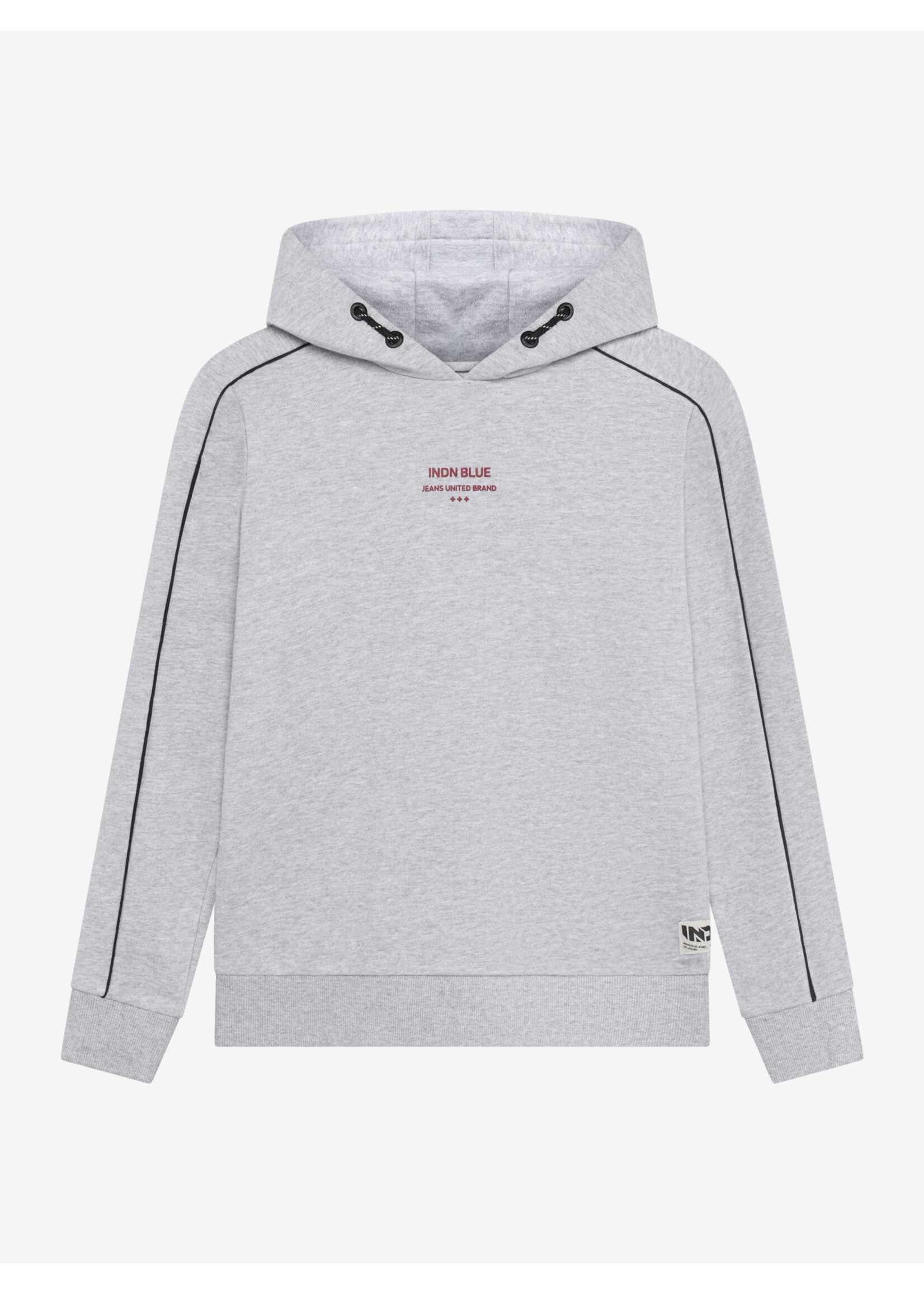 Indian blue jeans  Hoodie Chest and Backprint 960842 - grijs melange