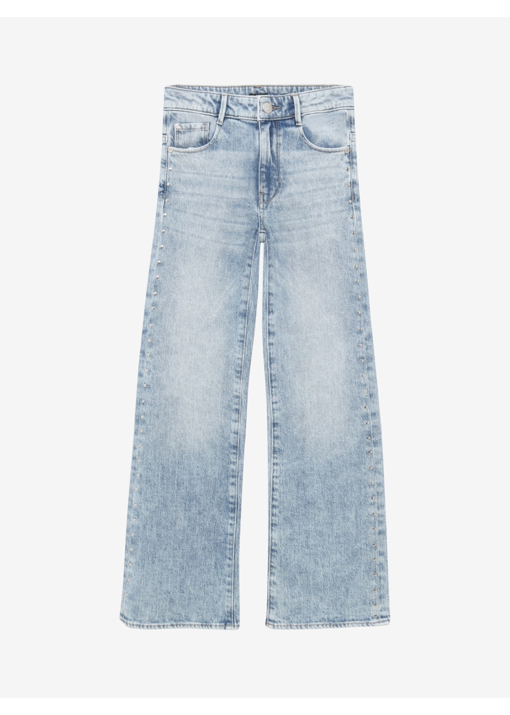 Indian blue jeans  Wide Fit Studs 970908 - medium blauw denim met studs