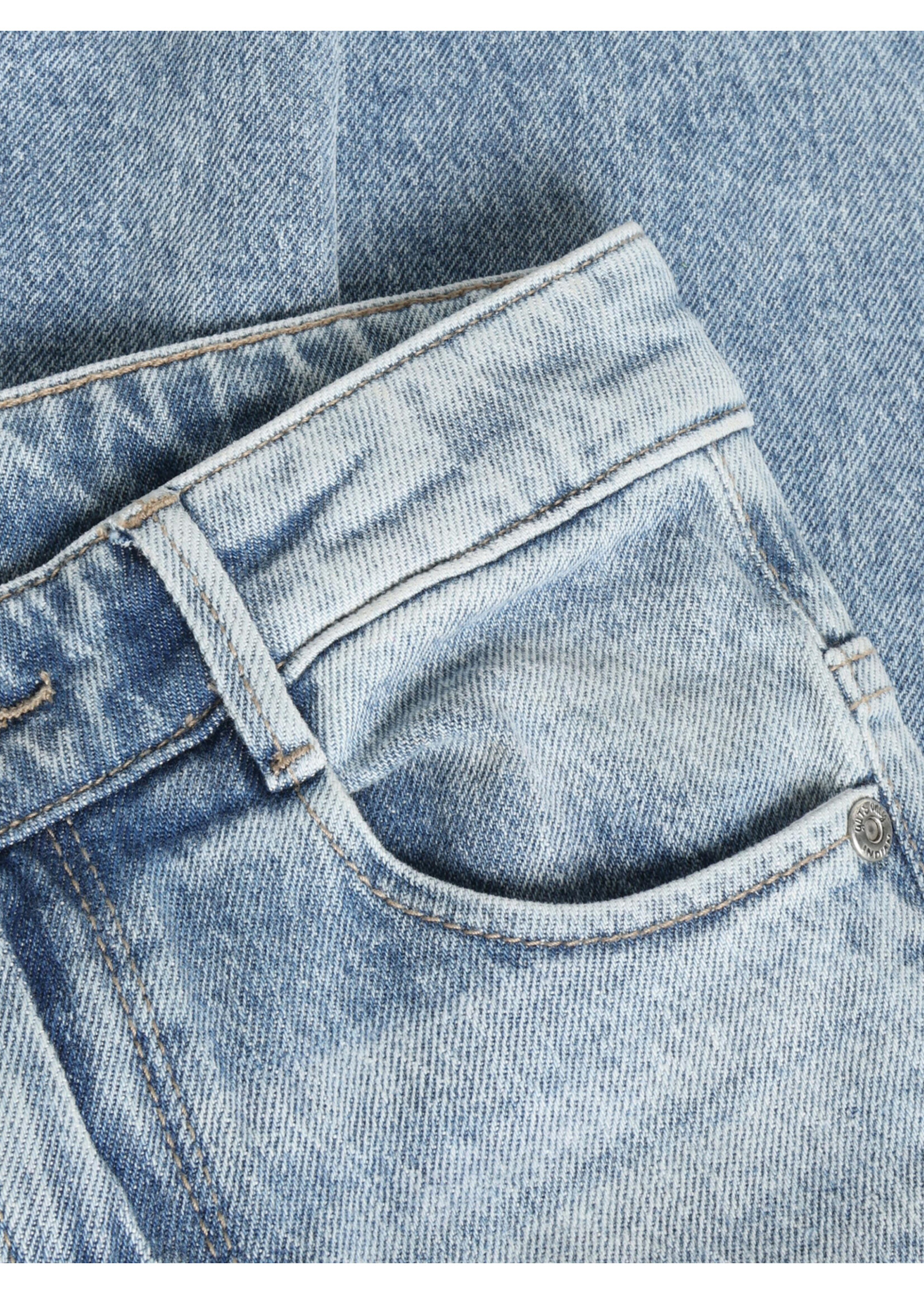 Indian blue jeans  Wide Fit Studs 970908 - medium blauw denim met studs
