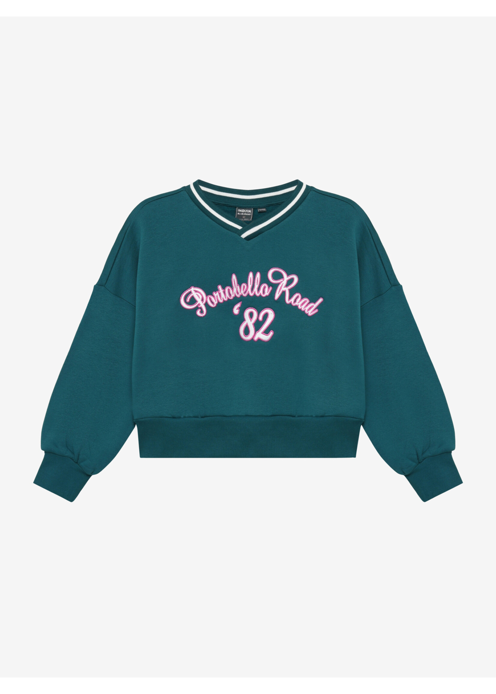 Indian blue jeans  Sweater Cropped  970962 - groen