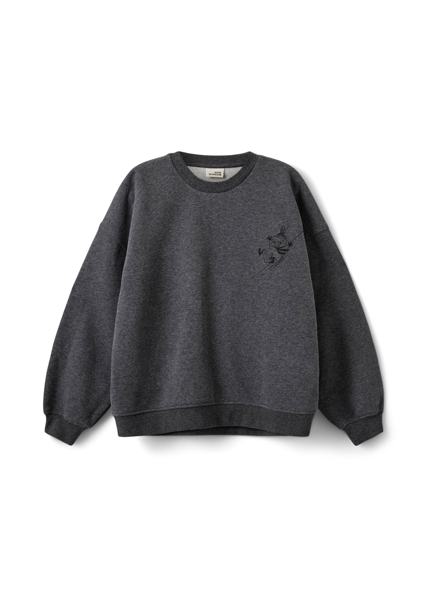Sofie Schnoor Sweater ElinSY Moomin G263311 - donkergrijs