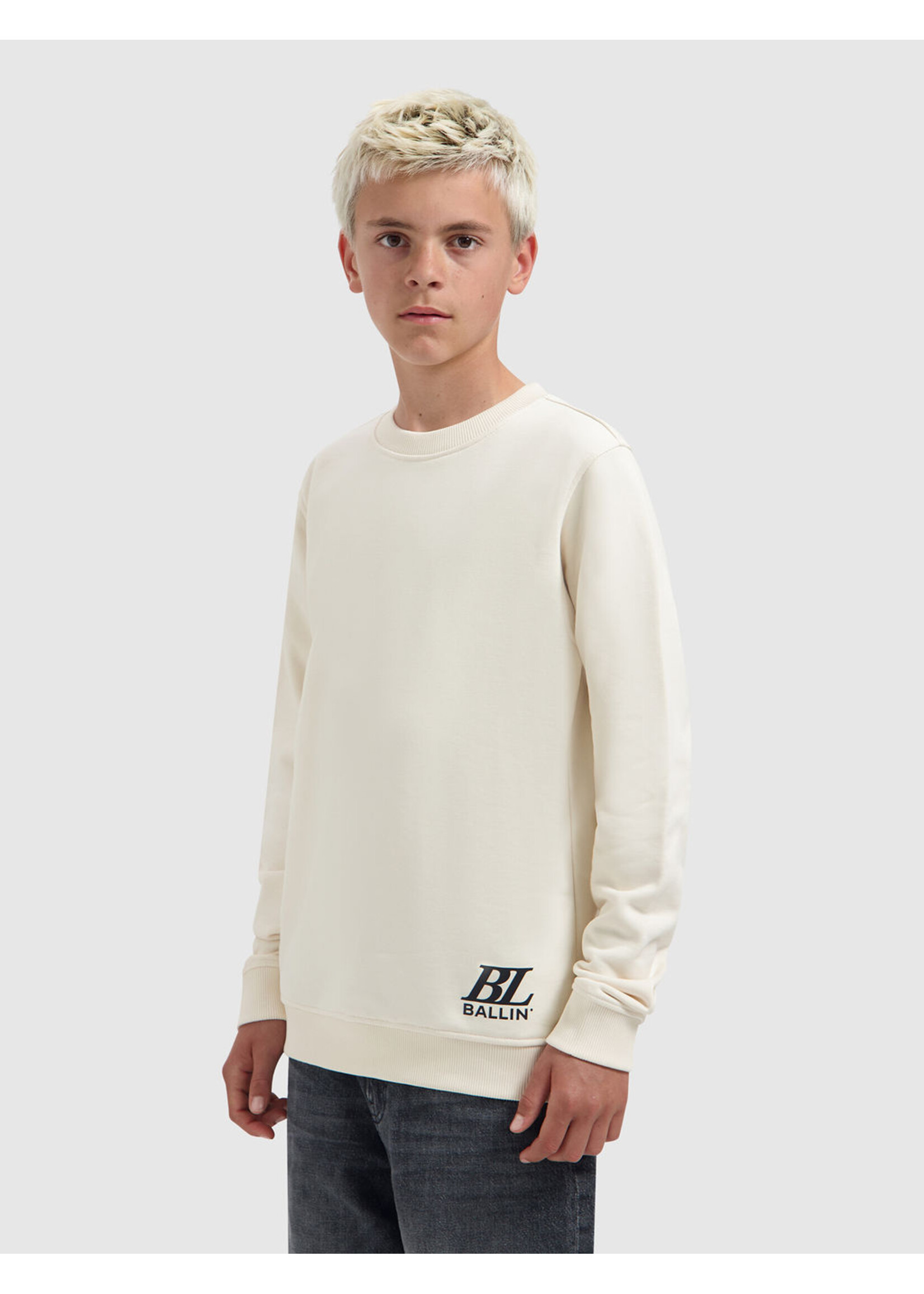 Ballin Sweater Upside Out Crewneck (26037304) - ecru
