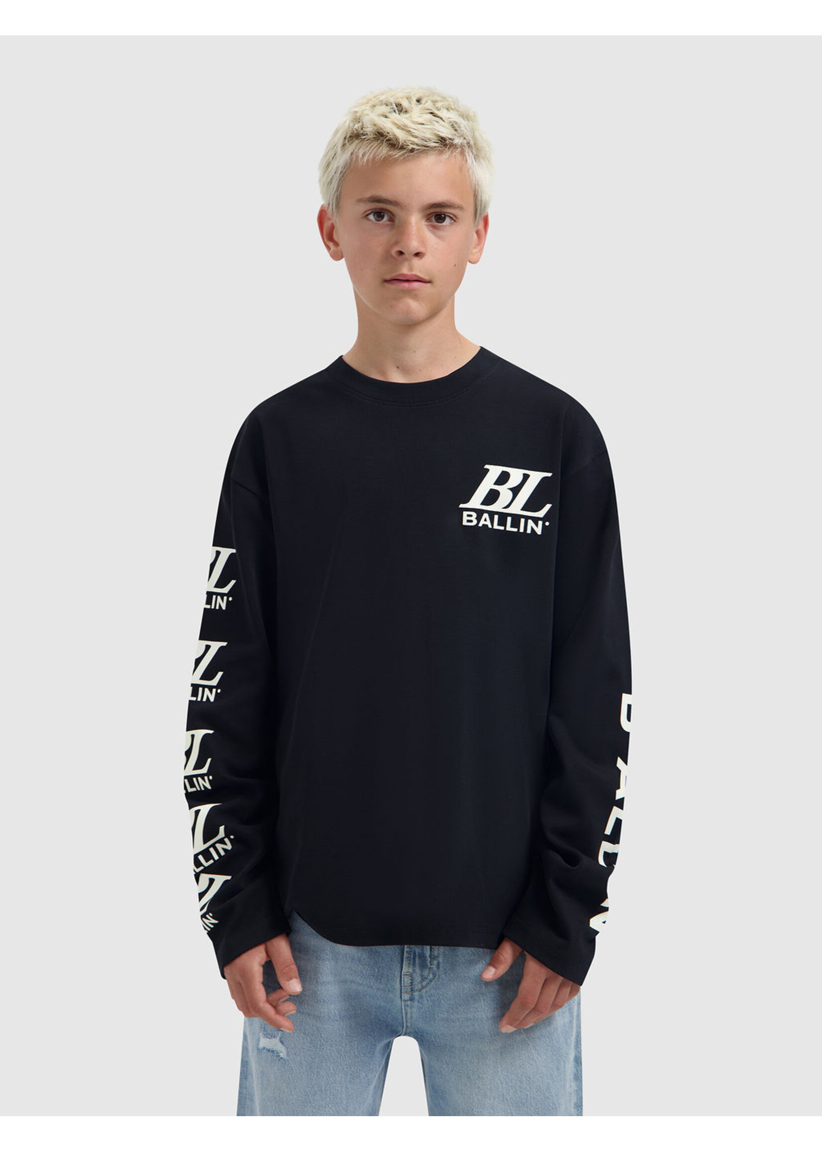 Ballin Lomgsleeve Junior Monogram  (26037122) - zwart