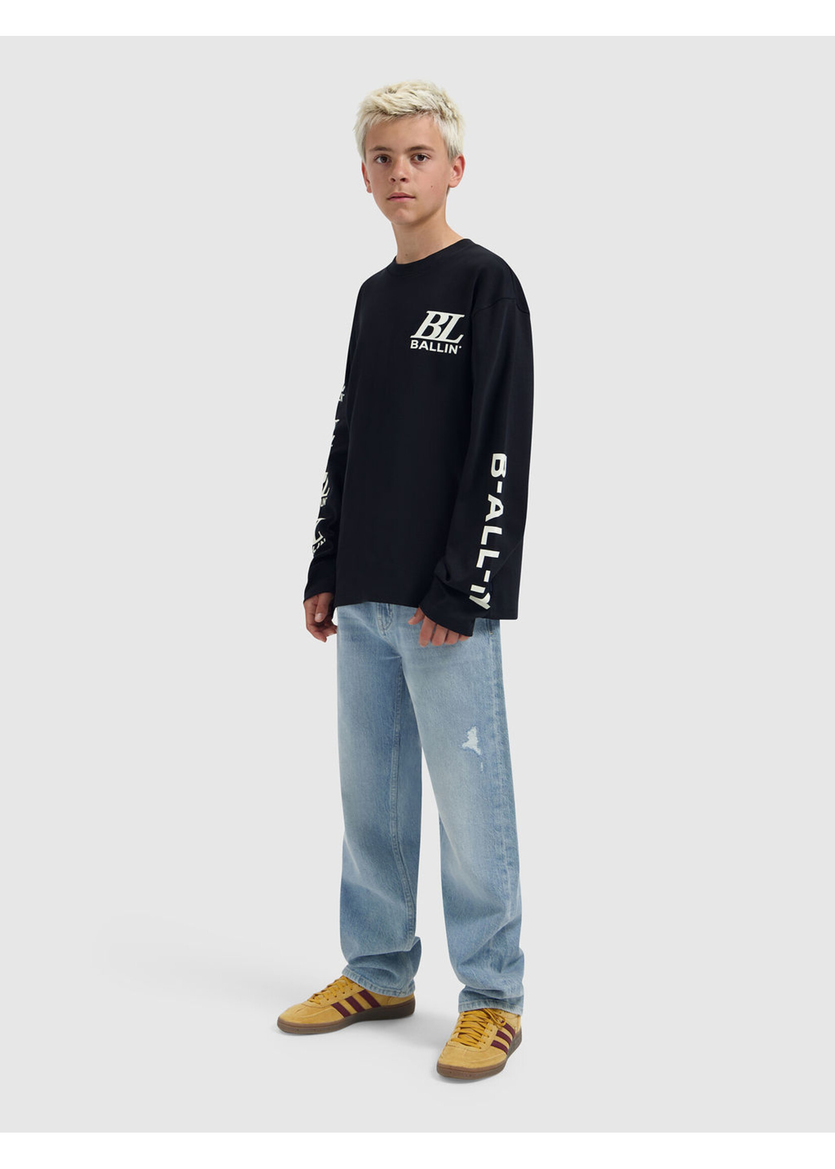 Ballin Lomgsleeve Junior Monogram  (26037122) - zwart