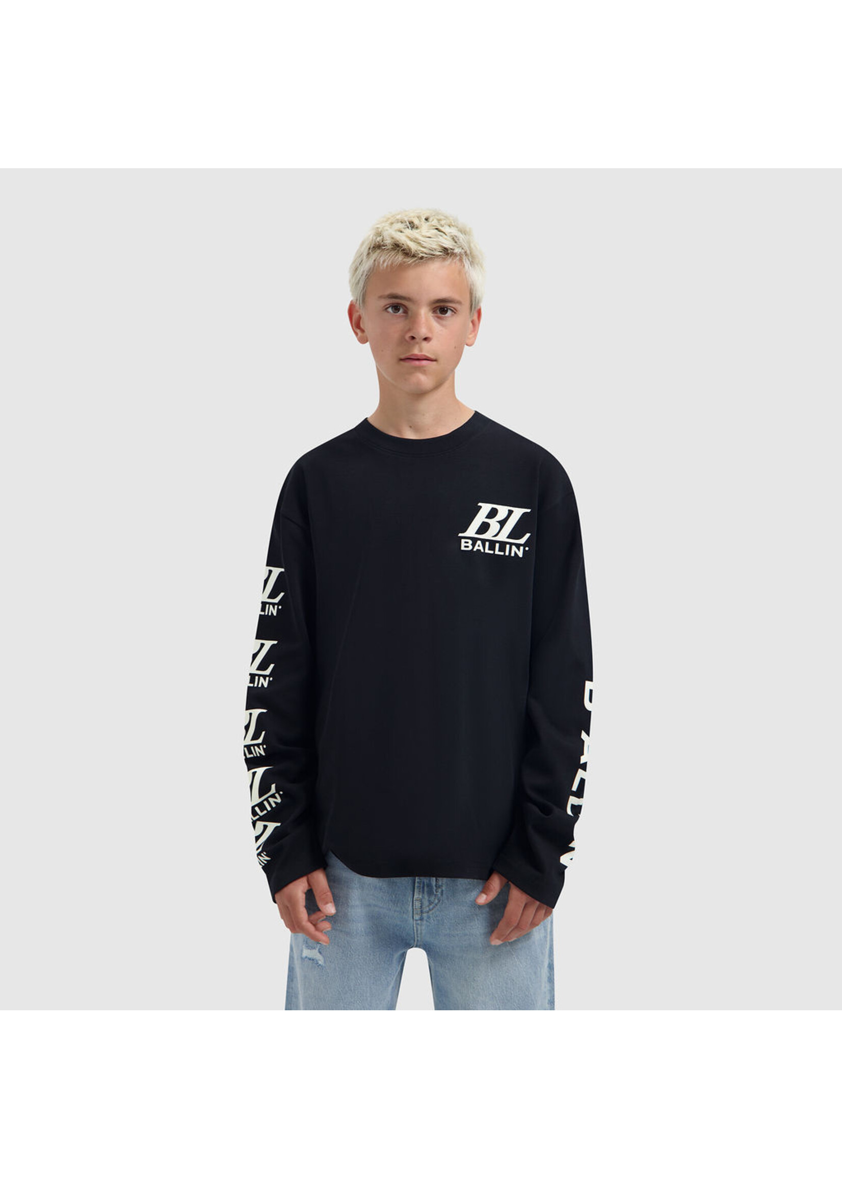 Ballin Lomgsleeve Junior Monogram  (26037122) - zwart