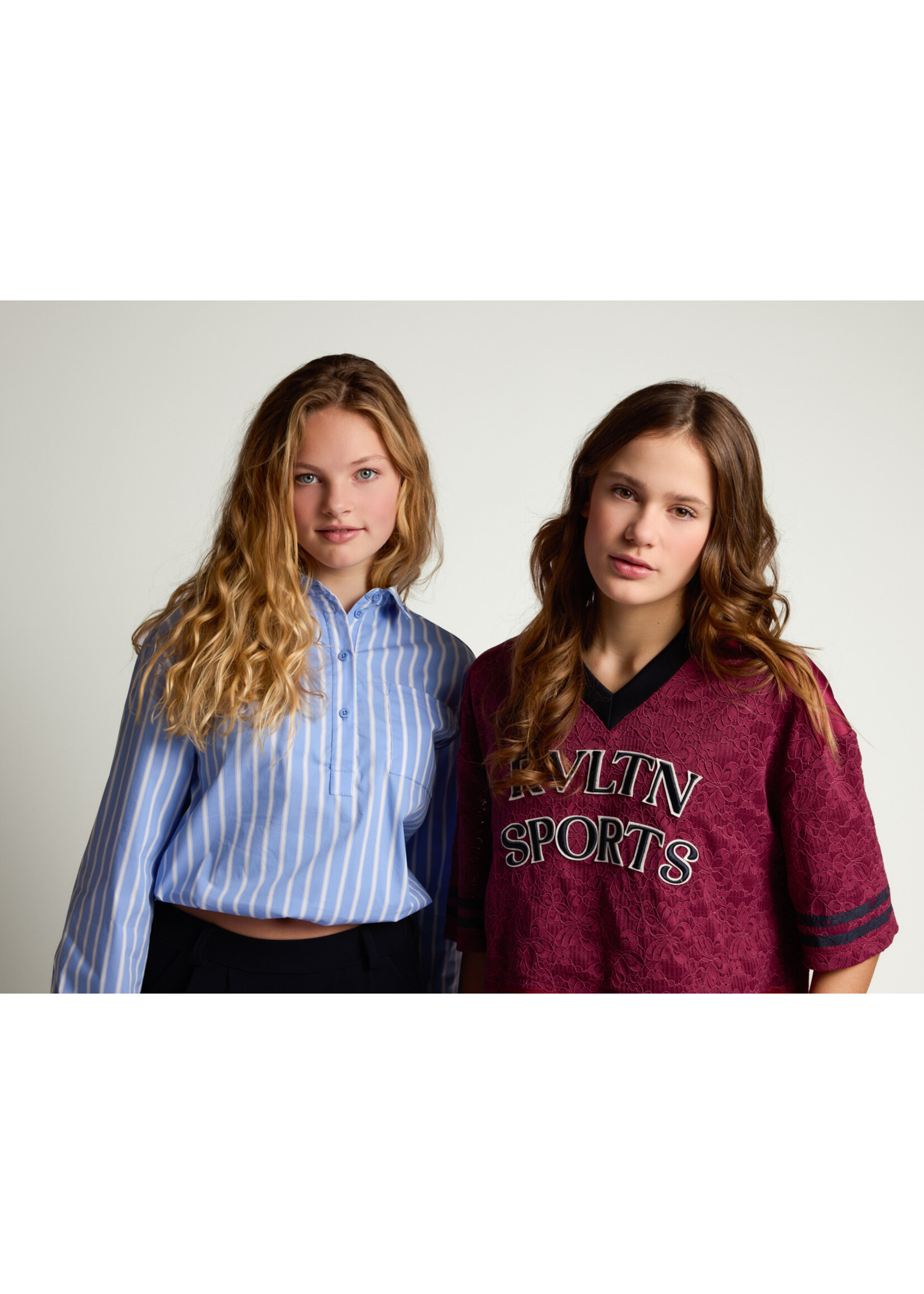 Looxs Blouse 5117 - lichtblauw