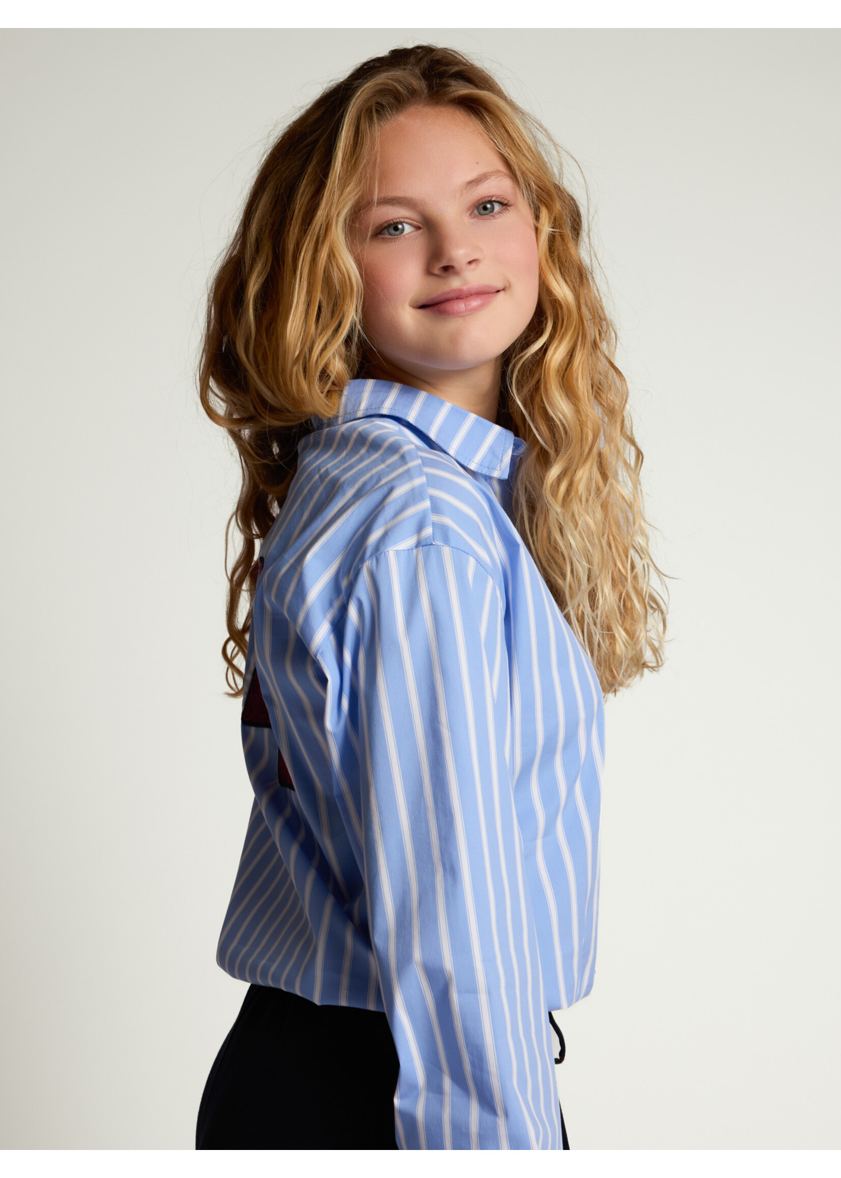 Looxs Blouse 5117 - lichtblauw