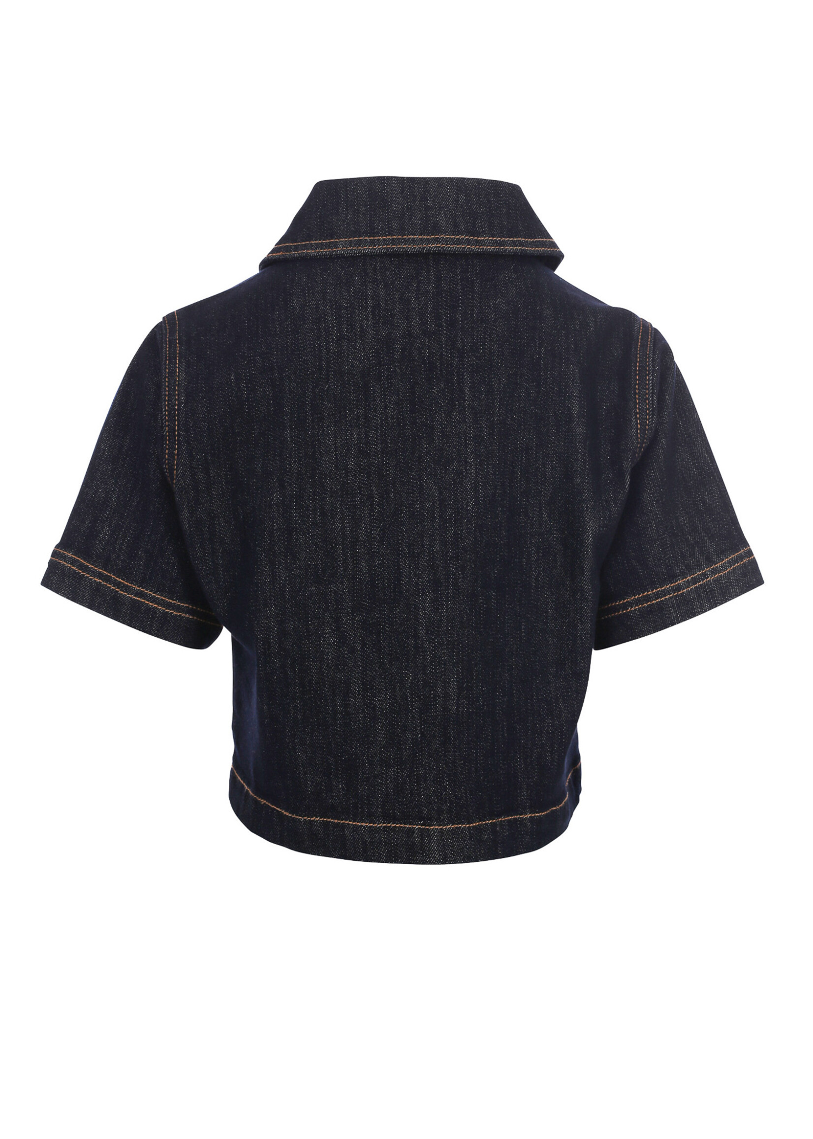 Looxs Denim Top 5107 - donkerblauw denim