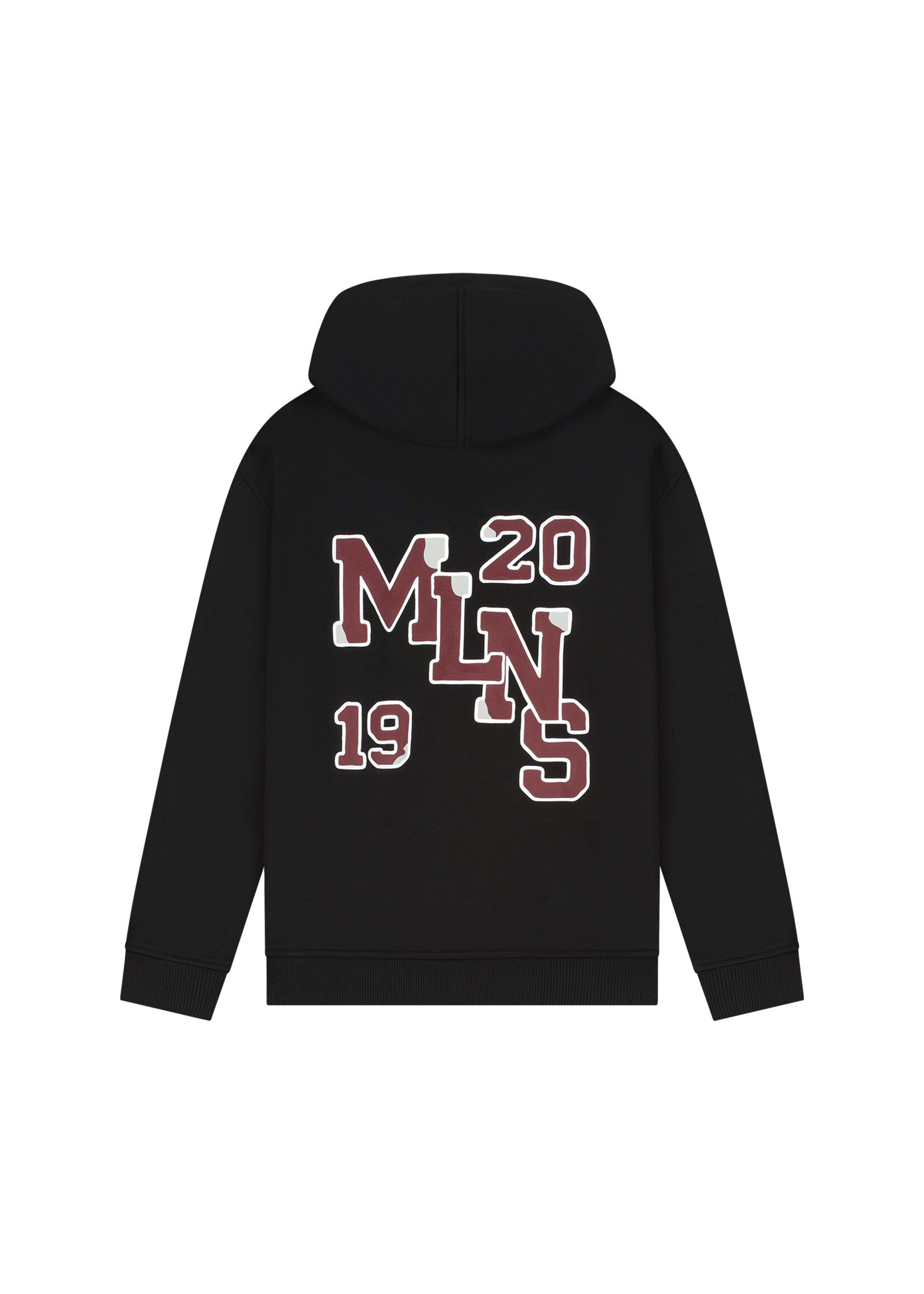 Malelions Hoodie Relaxed College Zip Hoodie (MJB50026013) - zwart