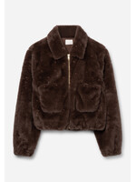 AAIKO Jasje fake fur lione - fudge