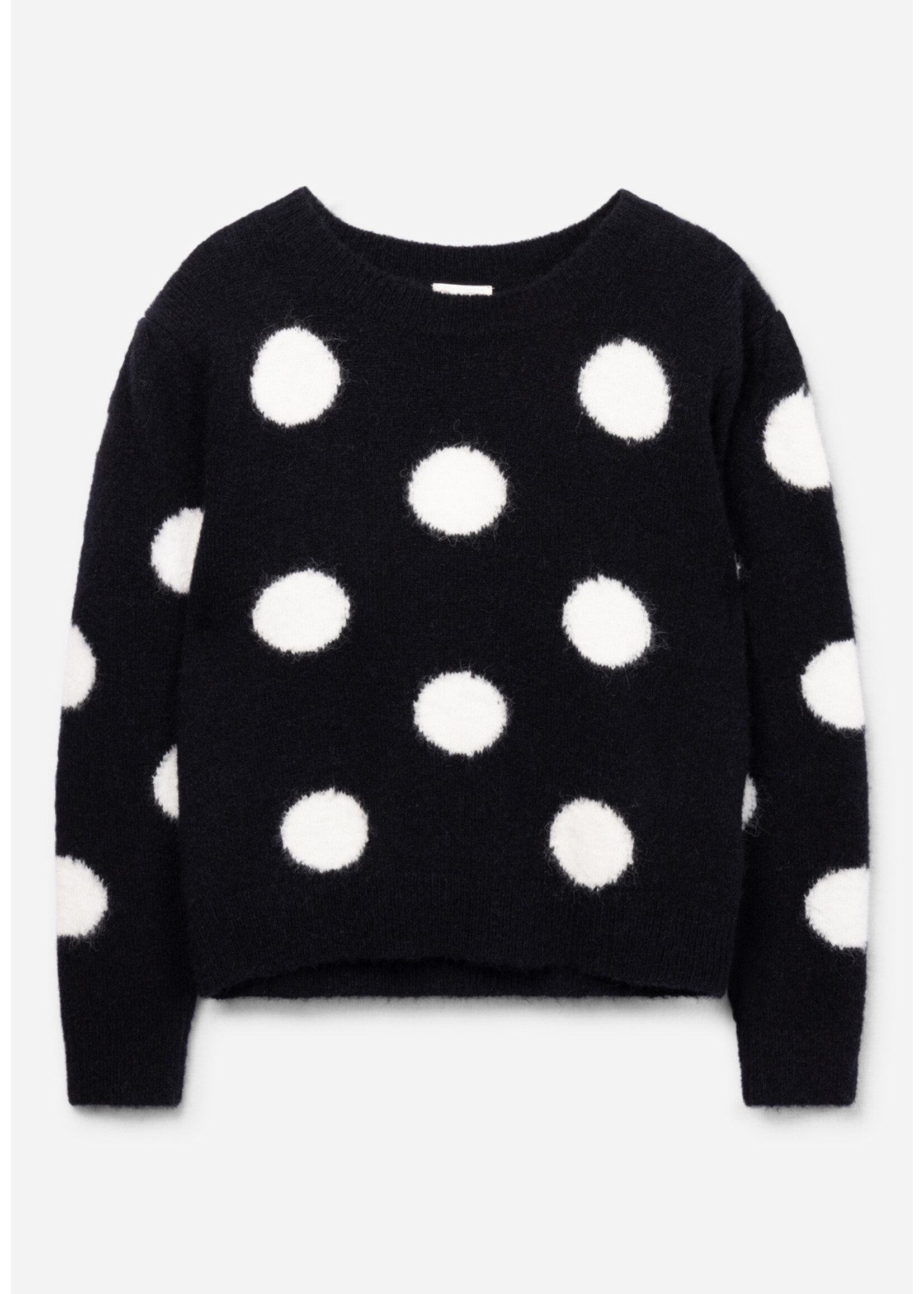AAIKO Sweater ORIS DOTS - zwart