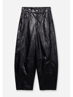 AAIKO Broek QUINN PU leer - zwart