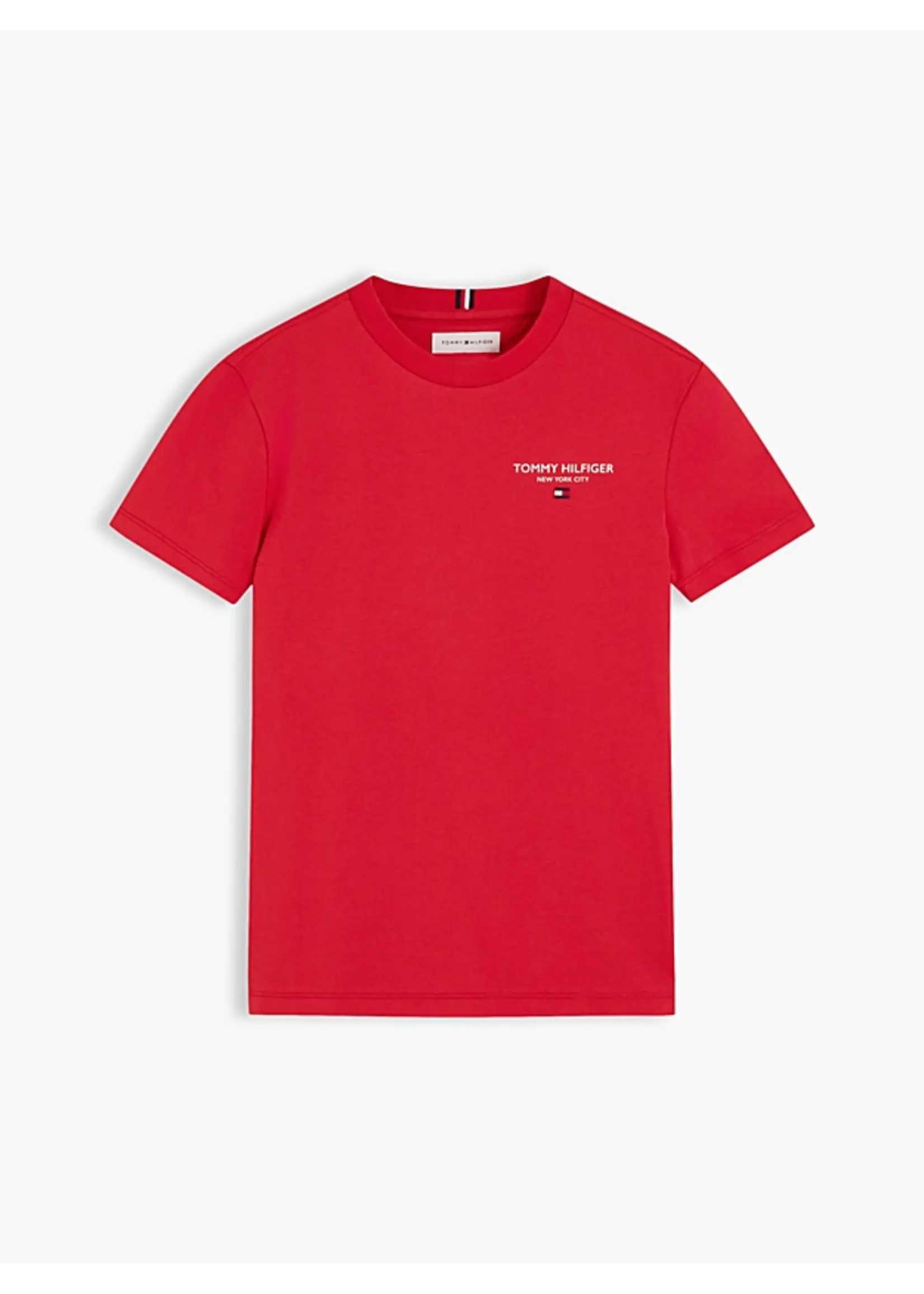 Tommy Hilfiger T-shirt KB0KB10646XL7 - ESSENTIAL LOGO TEE SS - rood
