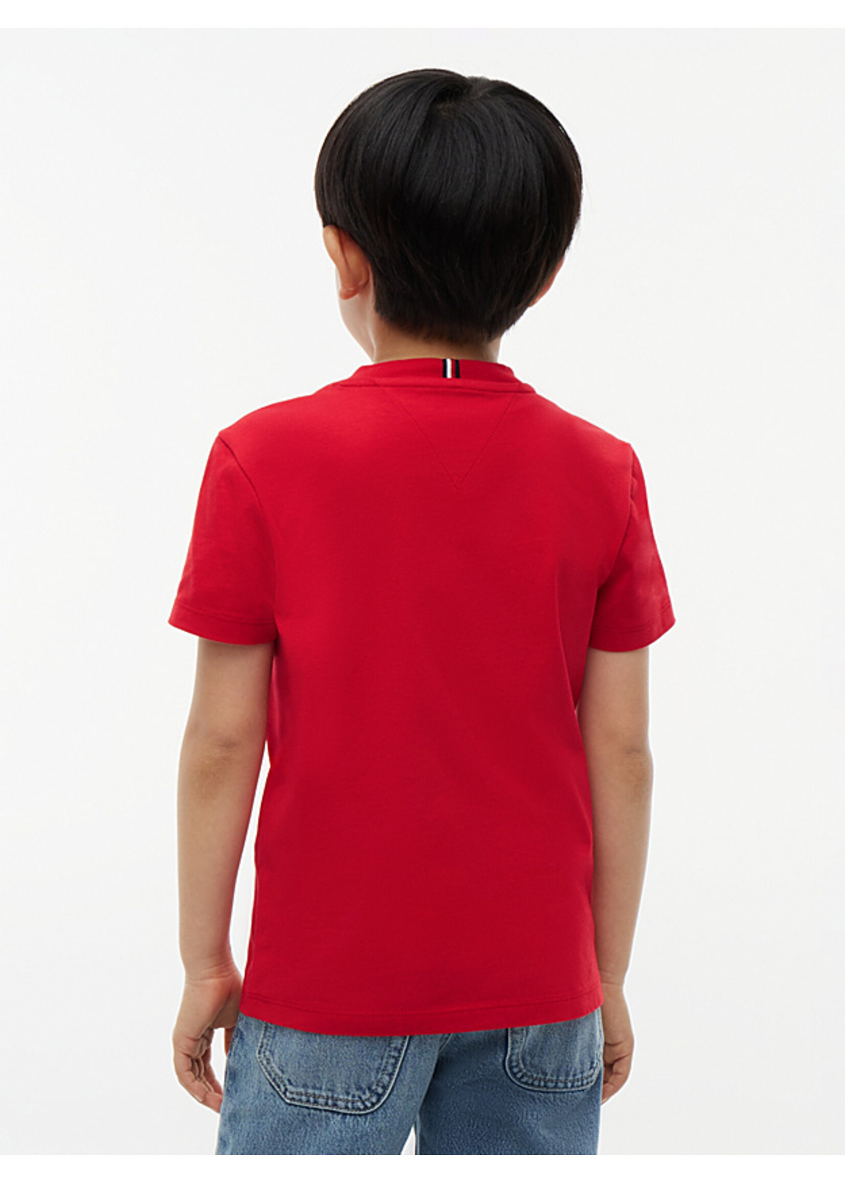 Tommy Hilfiger T-shirt KB0KB10646XL7 - ESSENTIAL LOGO TEE SS - rood