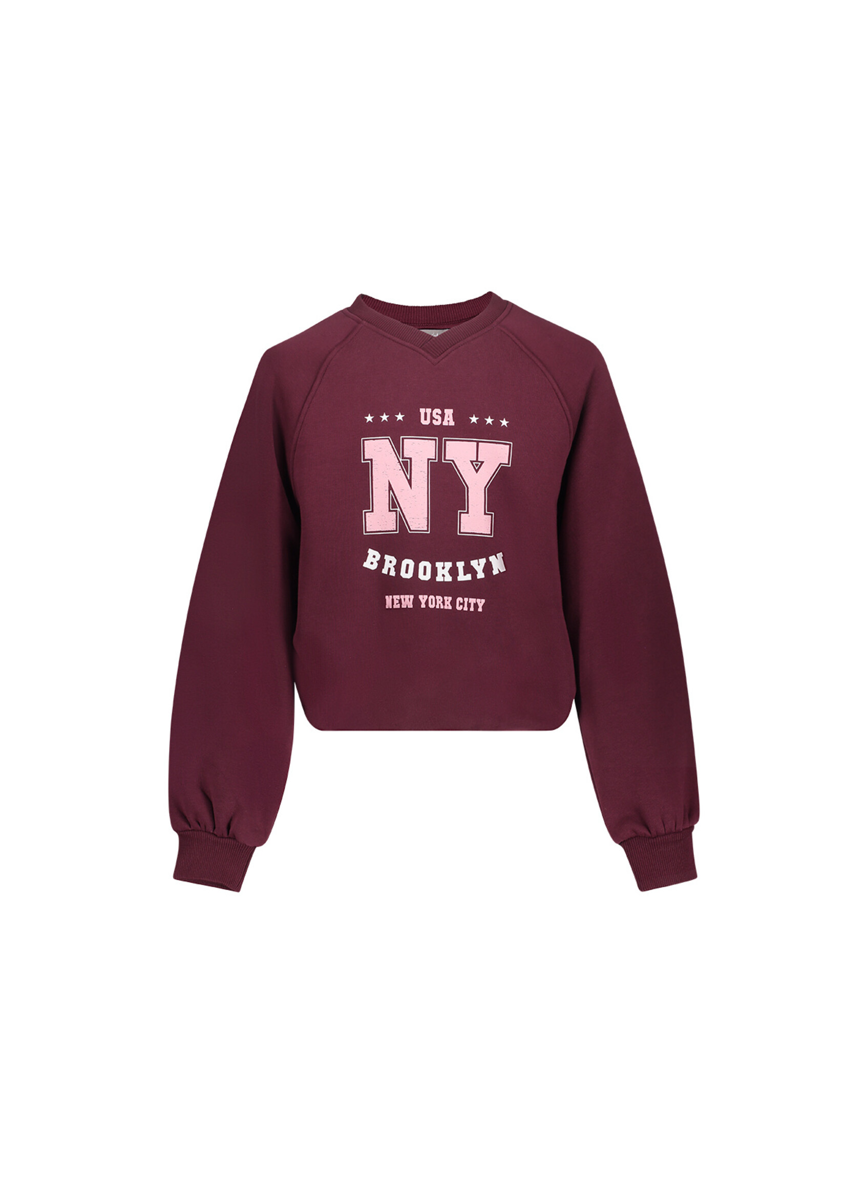 Geisha Sweater balloon NY 62551 - bordeaux/roze