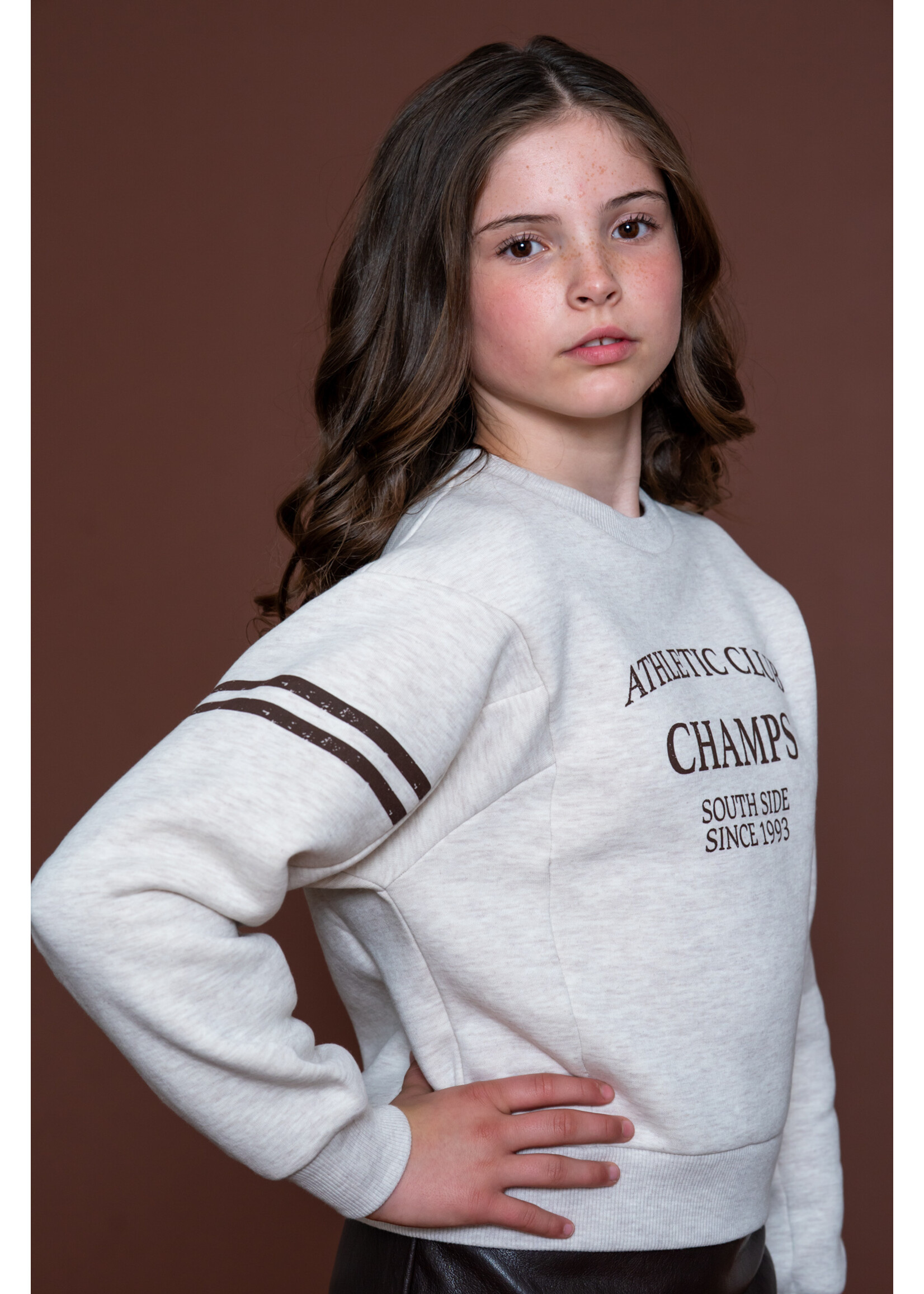 Geisha Sweater Champs 62552 - bruin/beige