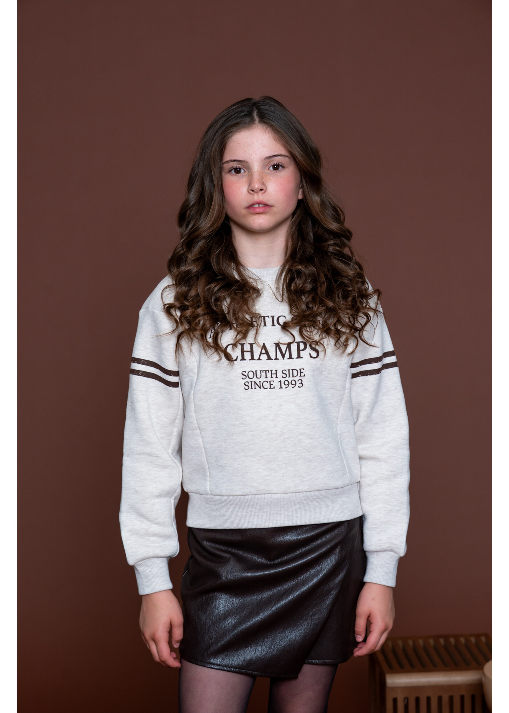 Geisha Sweater Champs 62552 - bruin/beige