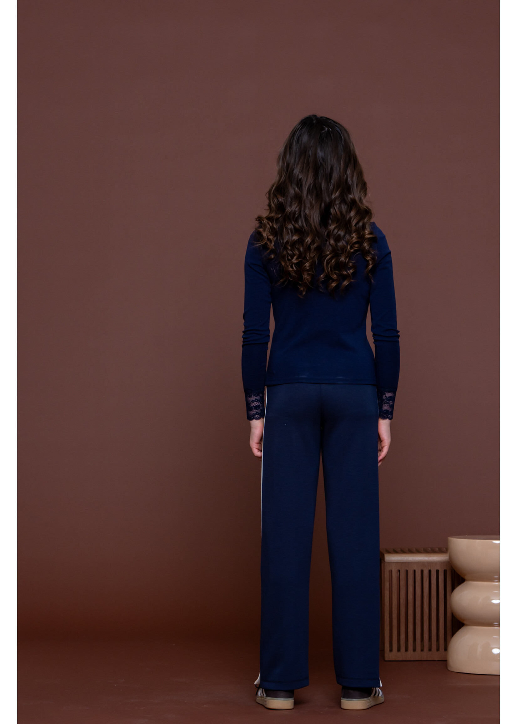 Geisha Joggingbroek 61527 buttons - donkerblauw