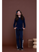 Geisha Joggingbroek 61527 buttons - donkerblauw