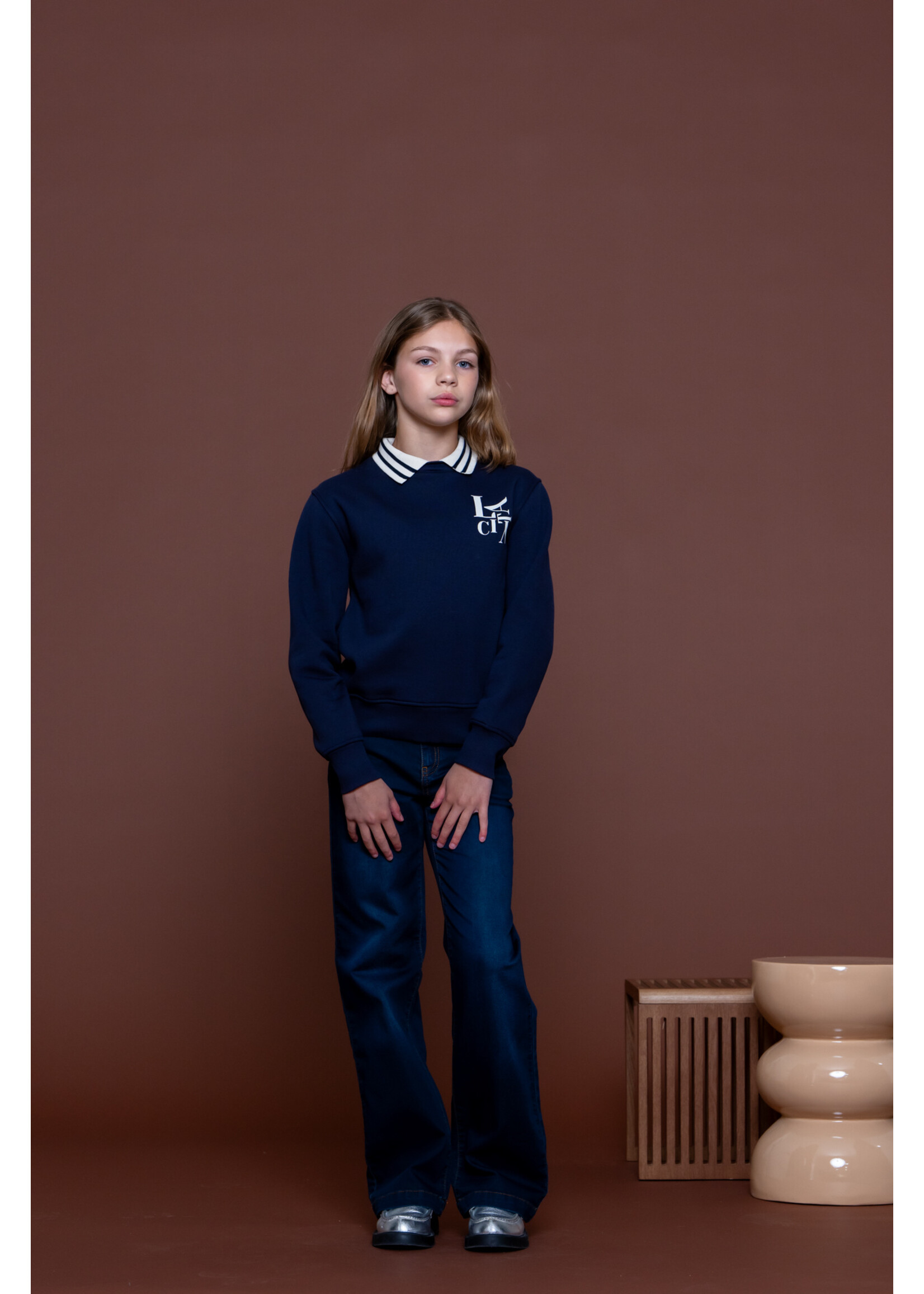 Geisha Jeans 61554 - zwart/blauw jogdenim