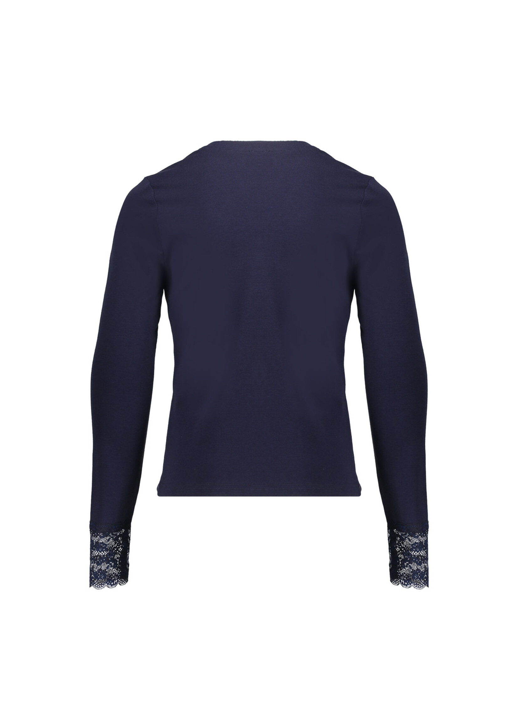 Geisha Longsleeve lace at sleeve 62602 - donkerblauw