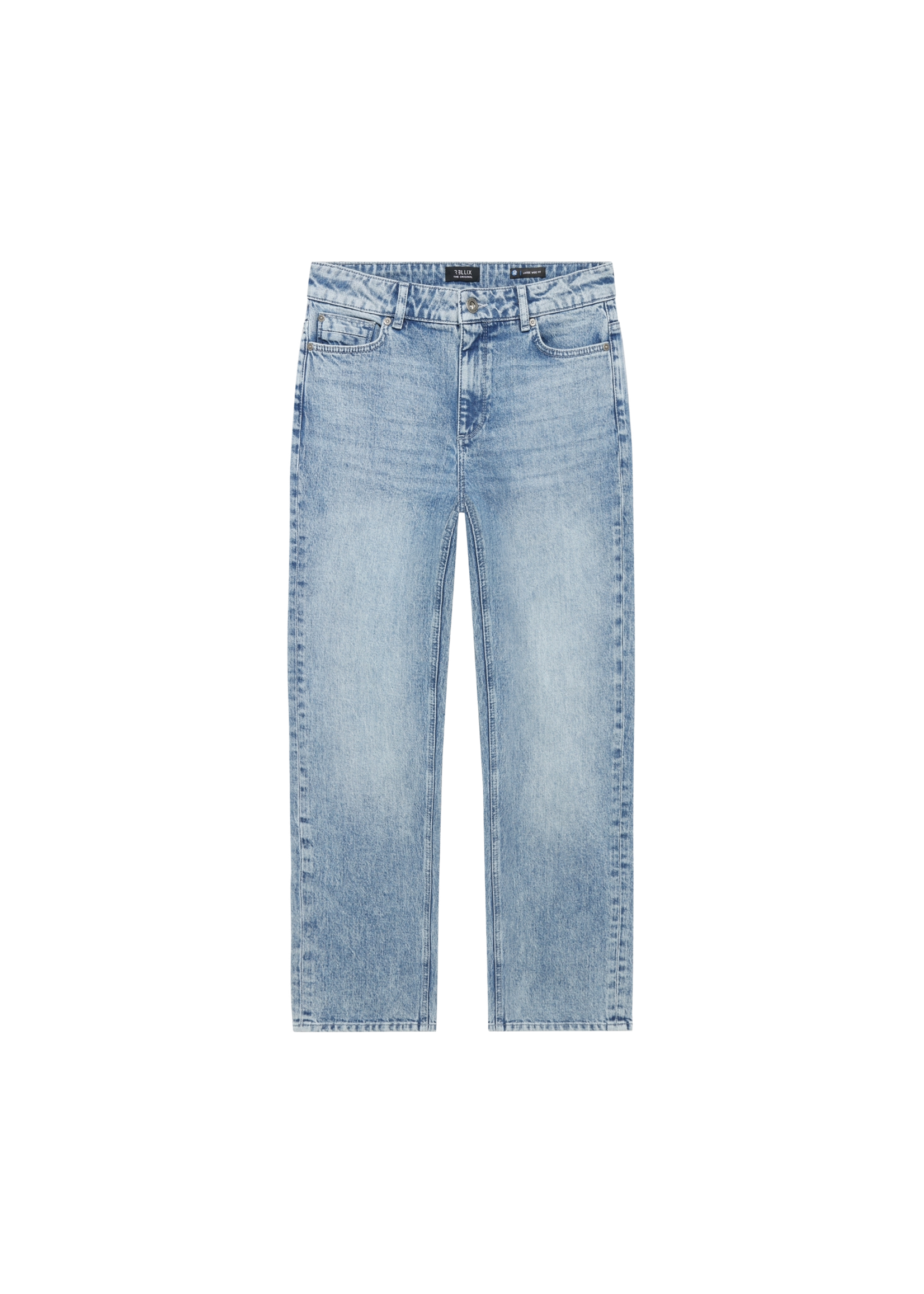 Rellix Straight Wide Fit Jeans 7072 - medium blauw denim