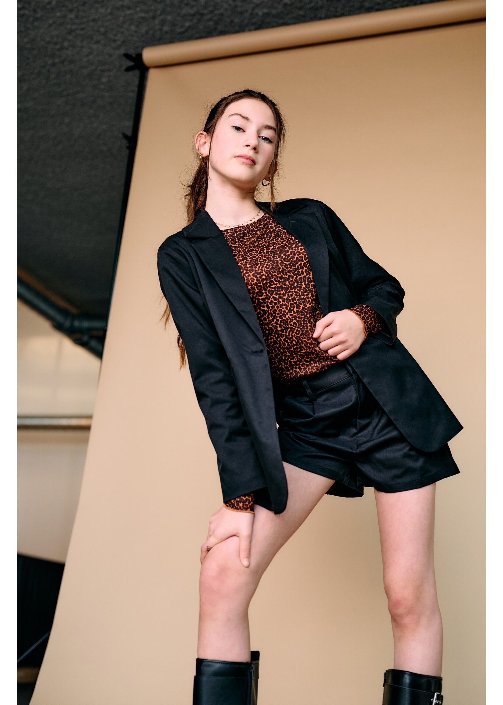 Nobell Blazer Daze Twill Blazer with fancy back - zwart
