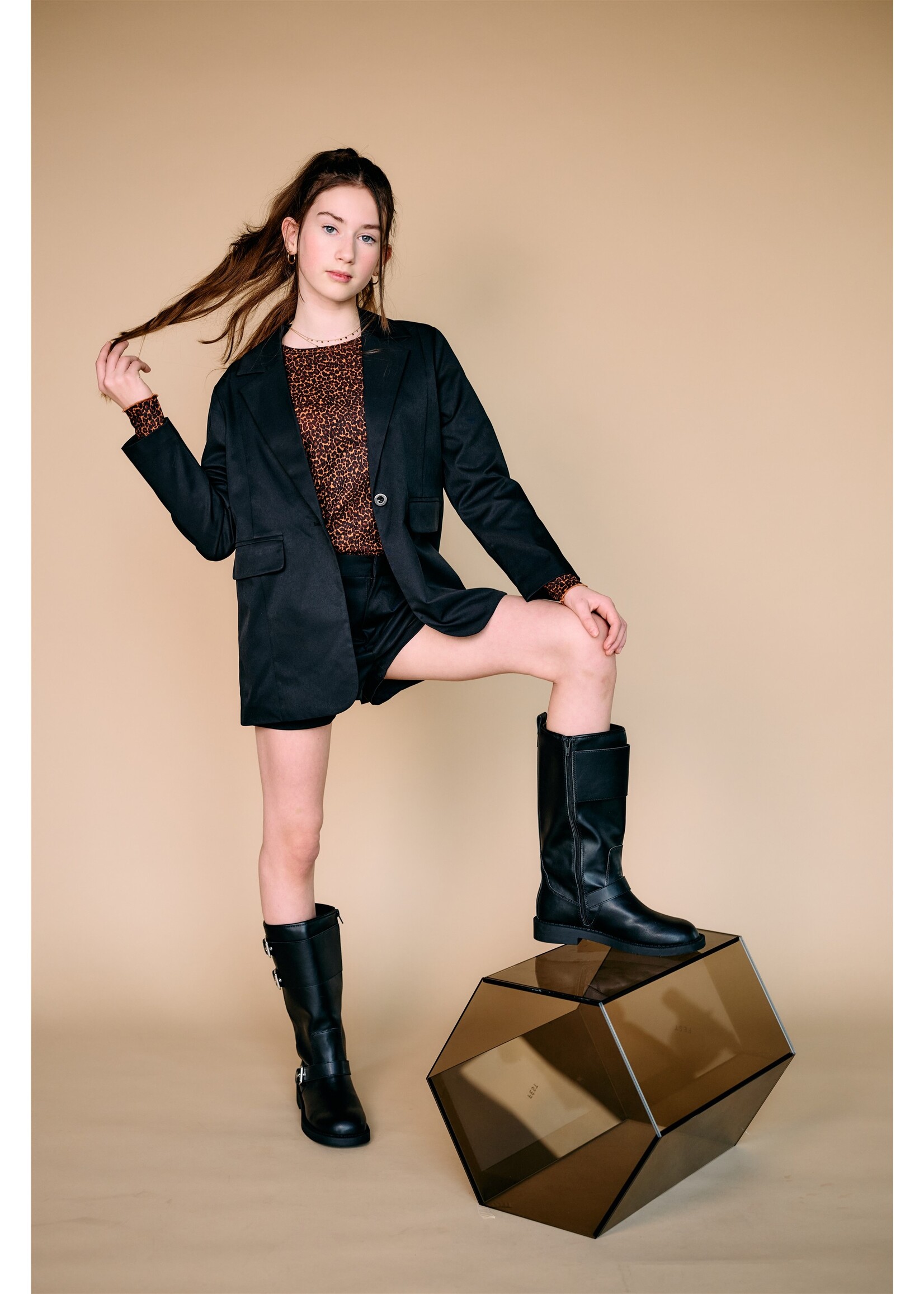 Nobell Blazer Daze Twill Blazer with fancy back - zwart