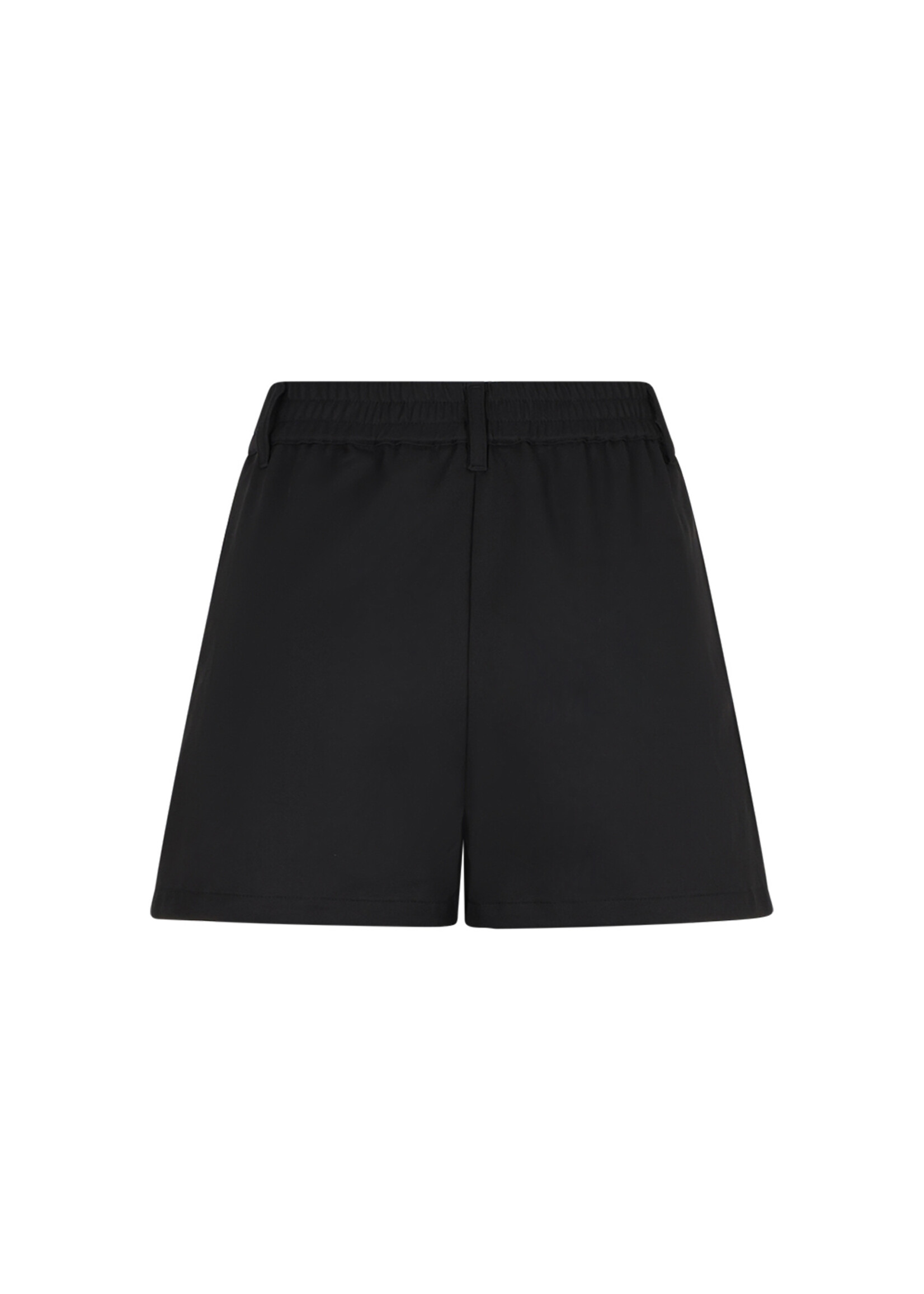 Nobell Short 3603  Suki Twill Short with pleats - zwart